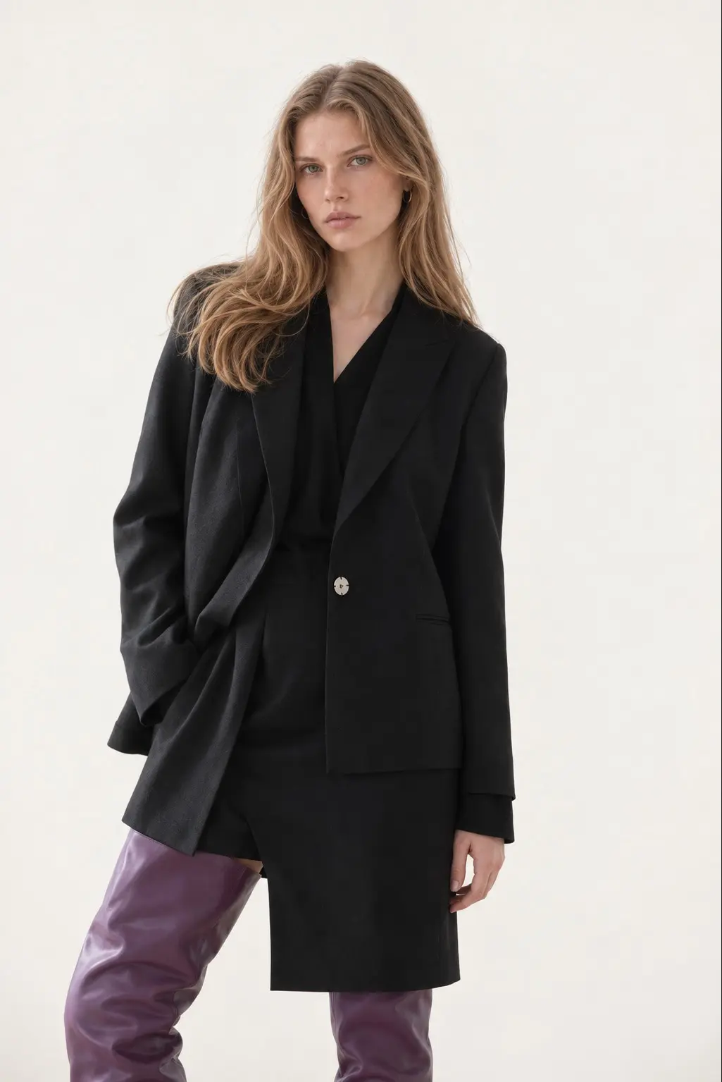 [CAHISIENNE] Belted Wrap Tailored Jacket