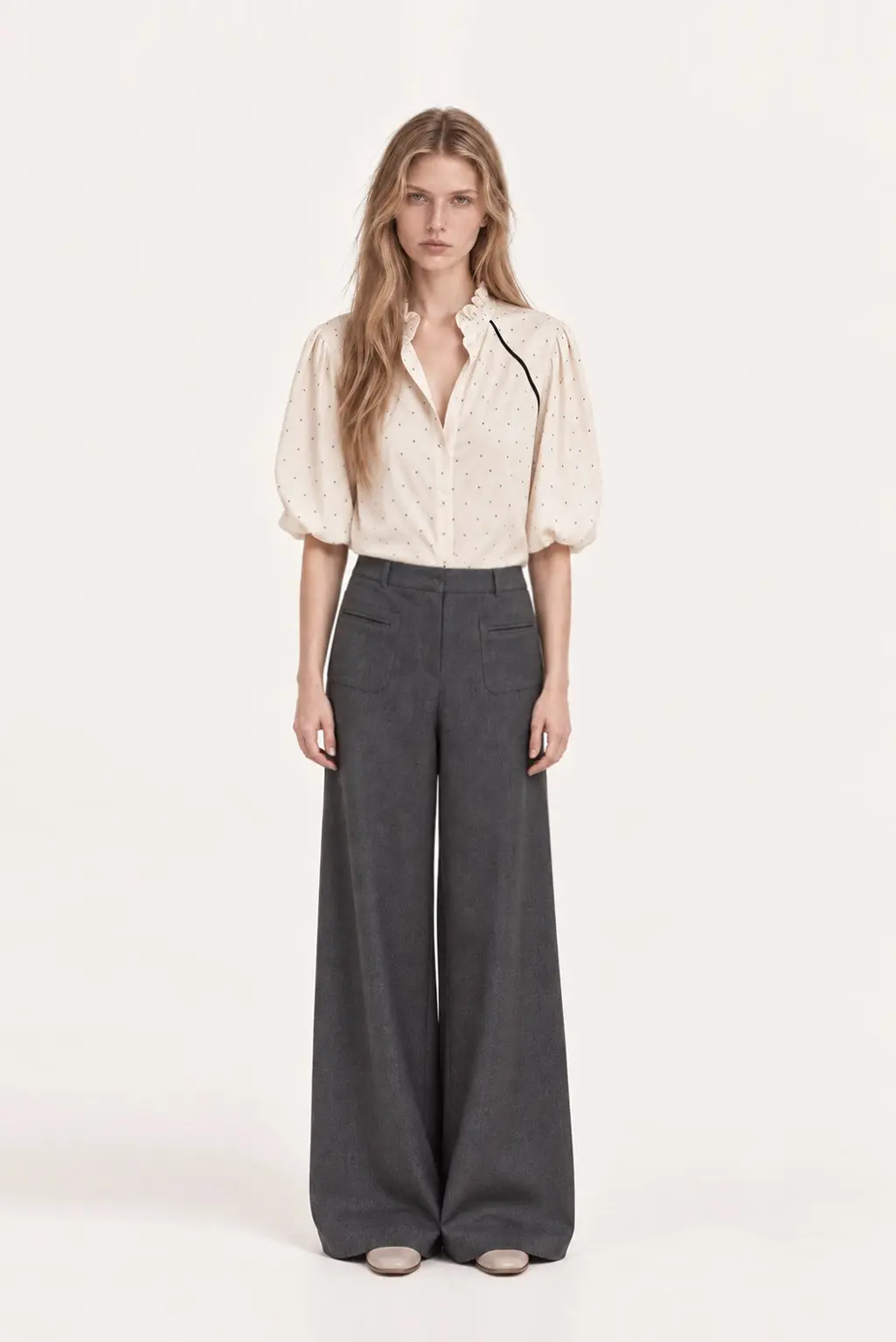 [CAHISIENNE] Red Stitch Pocket Denim Pants