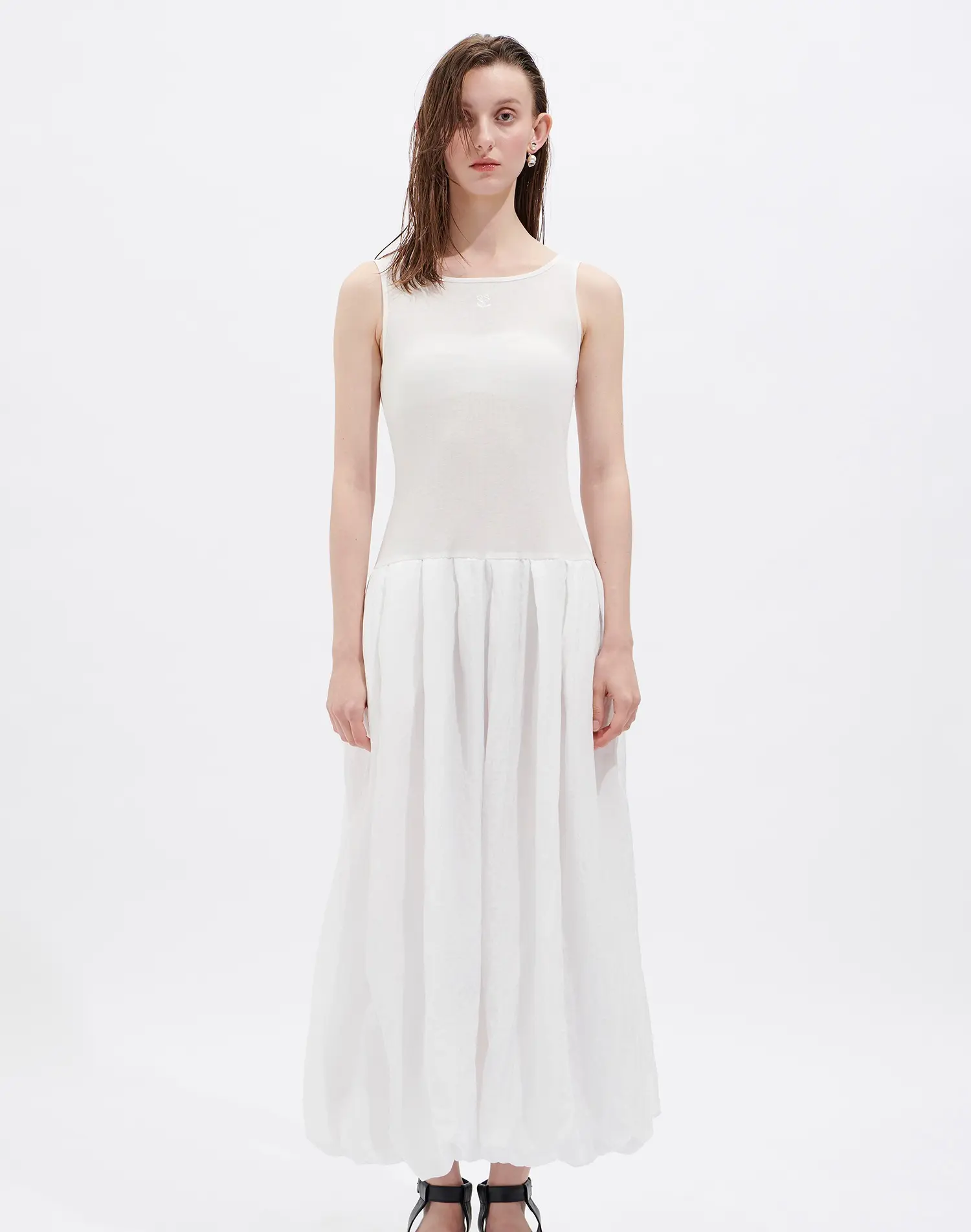 Balloon Dress (White)