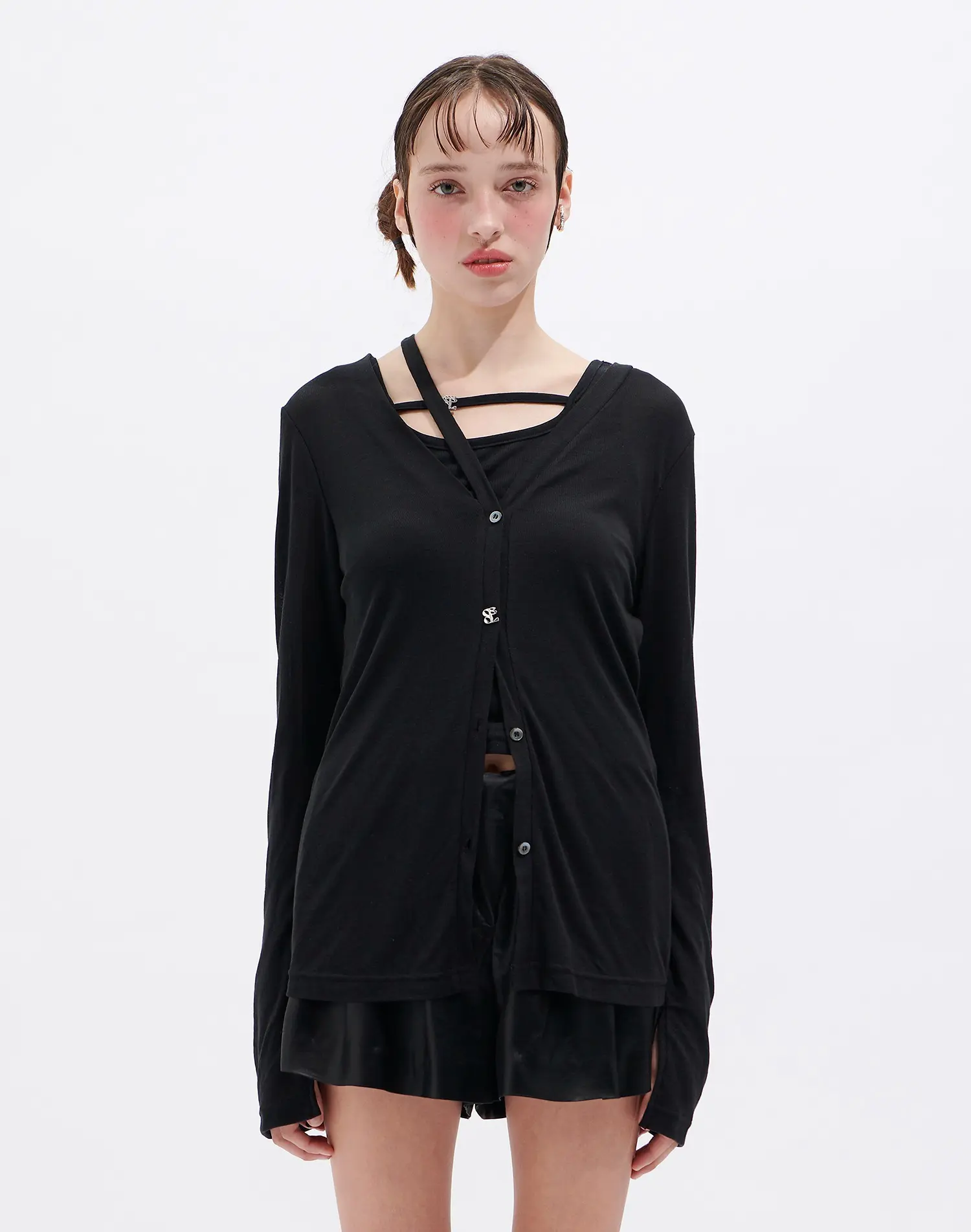 Un-Balanced Cardigan (Black)