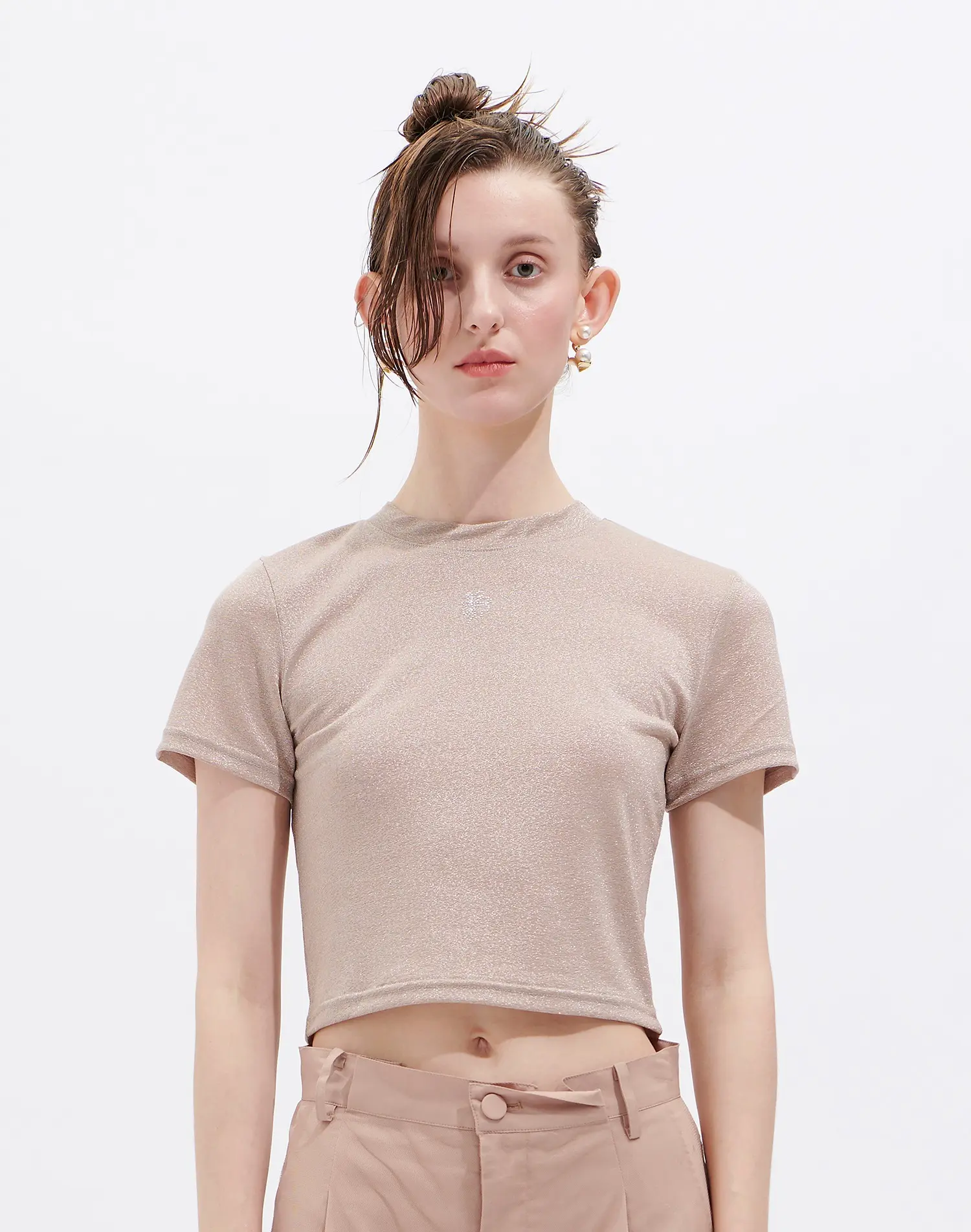 Shiny T-Shirts (Beige)