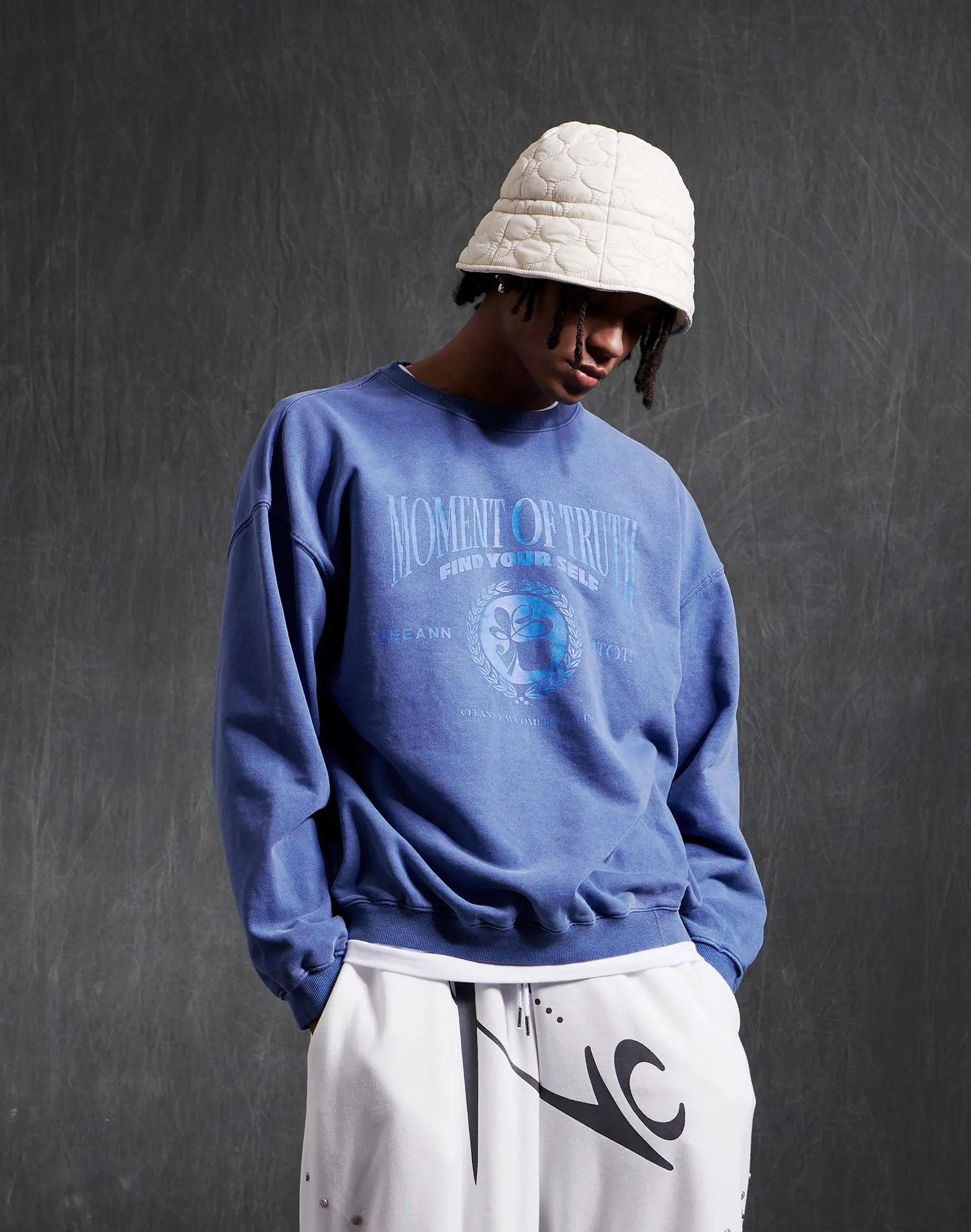 Pigment Classic Men's Pullover (Blue)