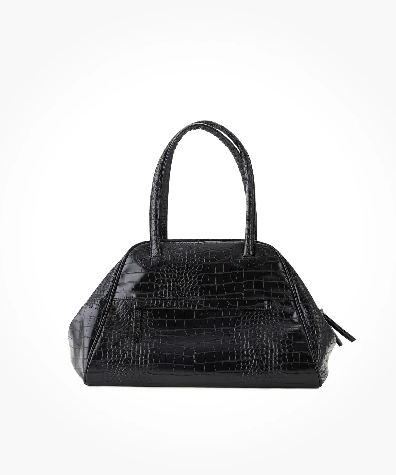 Two Zipper Bag Croc Original (Black Pepper)