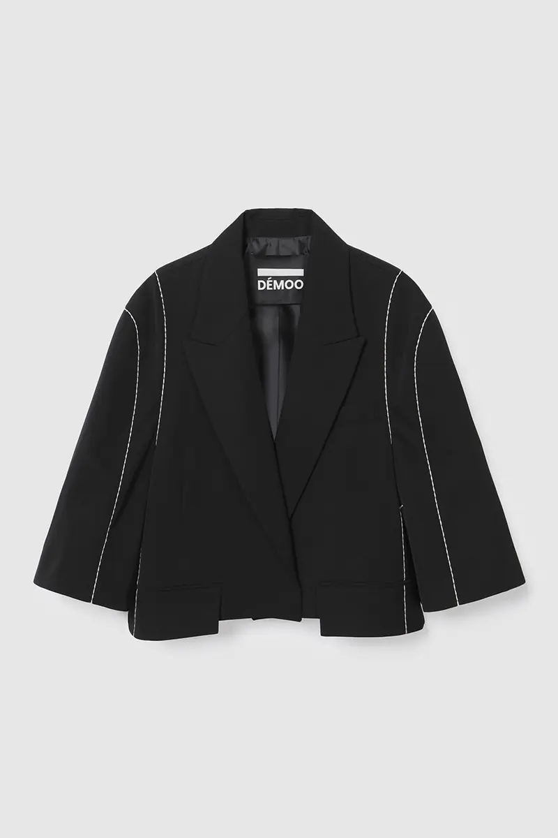 Stitch Point Jacket Black