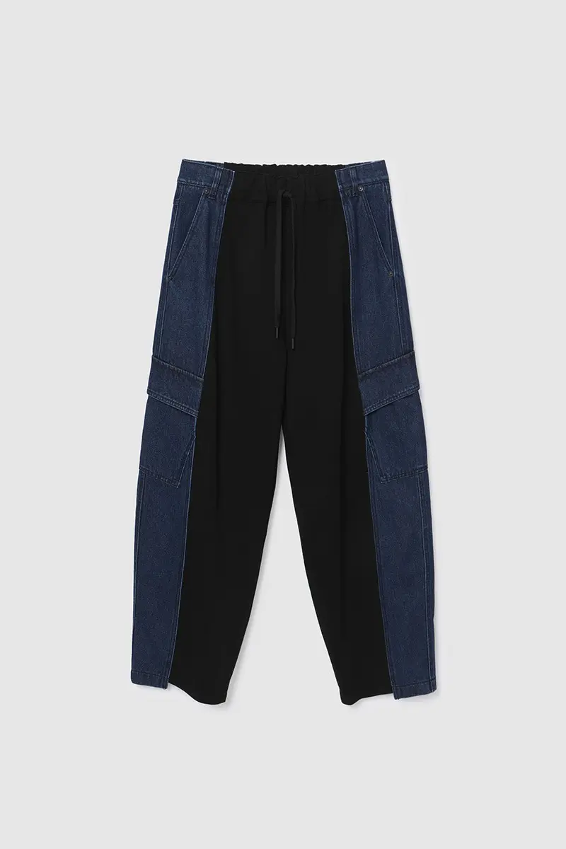 Denim Mix Pants Navy