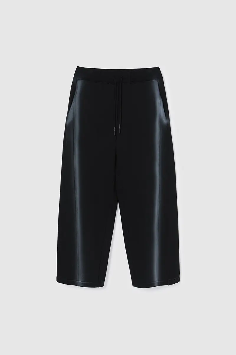 Denim Patch Training Pants Black
