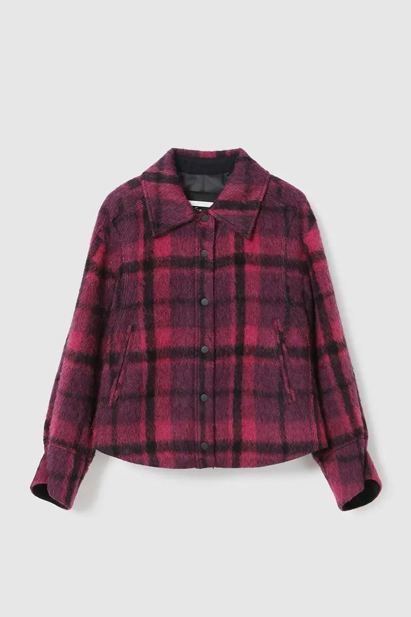 Hairy Check Jacket Pink PT