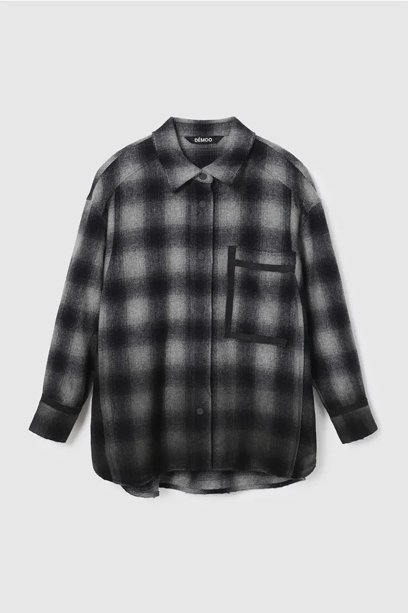 Check Pattern Washing Shirt Grey PT