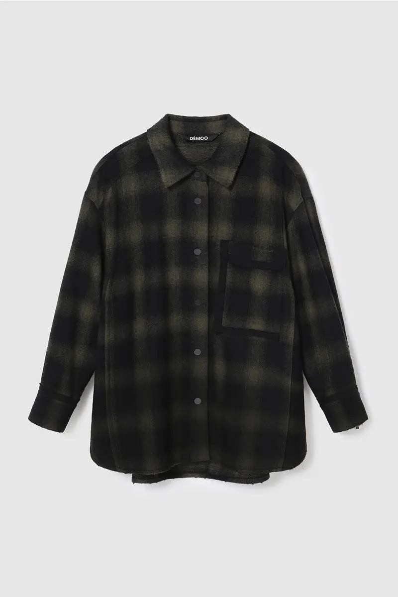 Check Pattern Washing Shirt Khaki PT