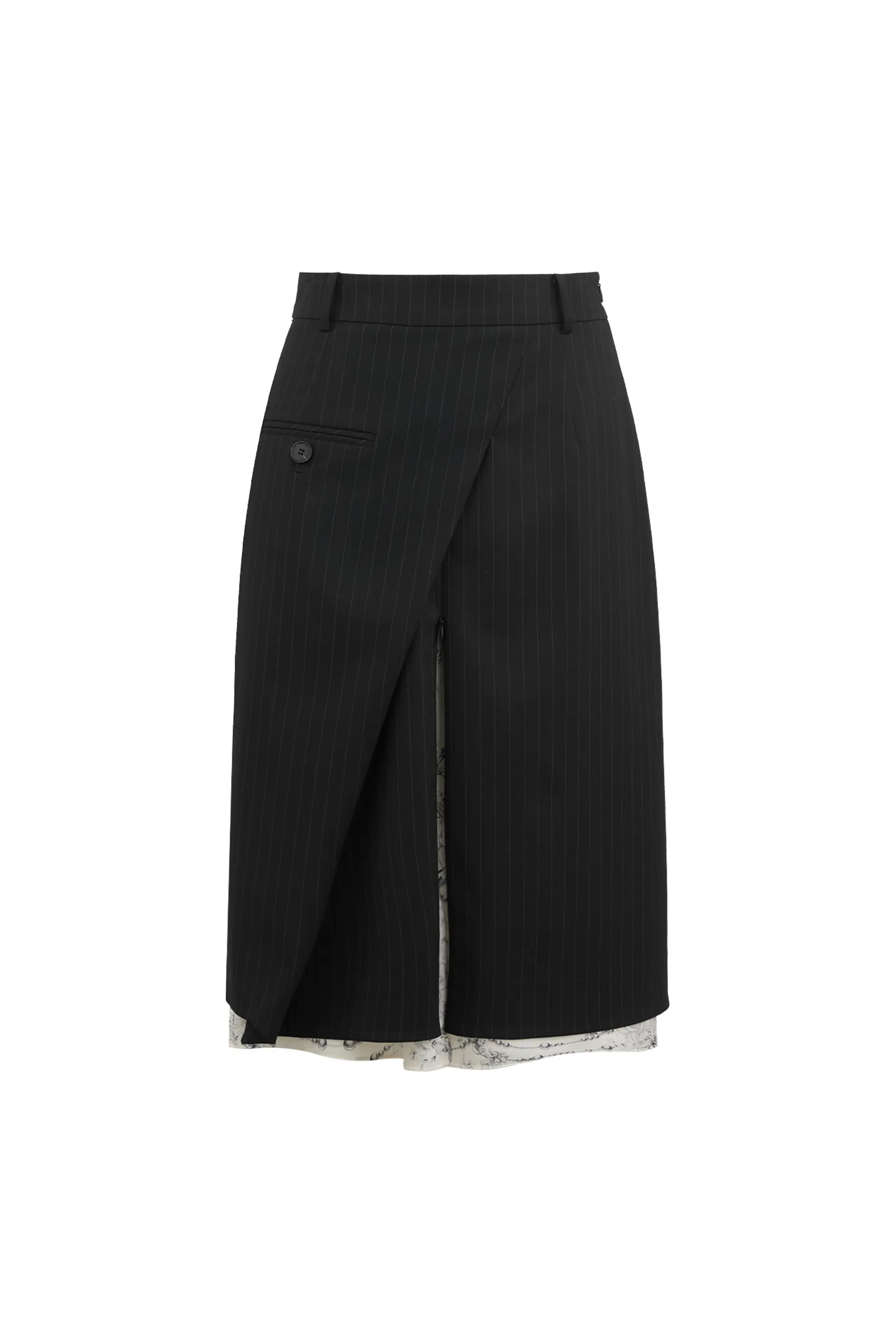 Layered Slit Skirt (BK)