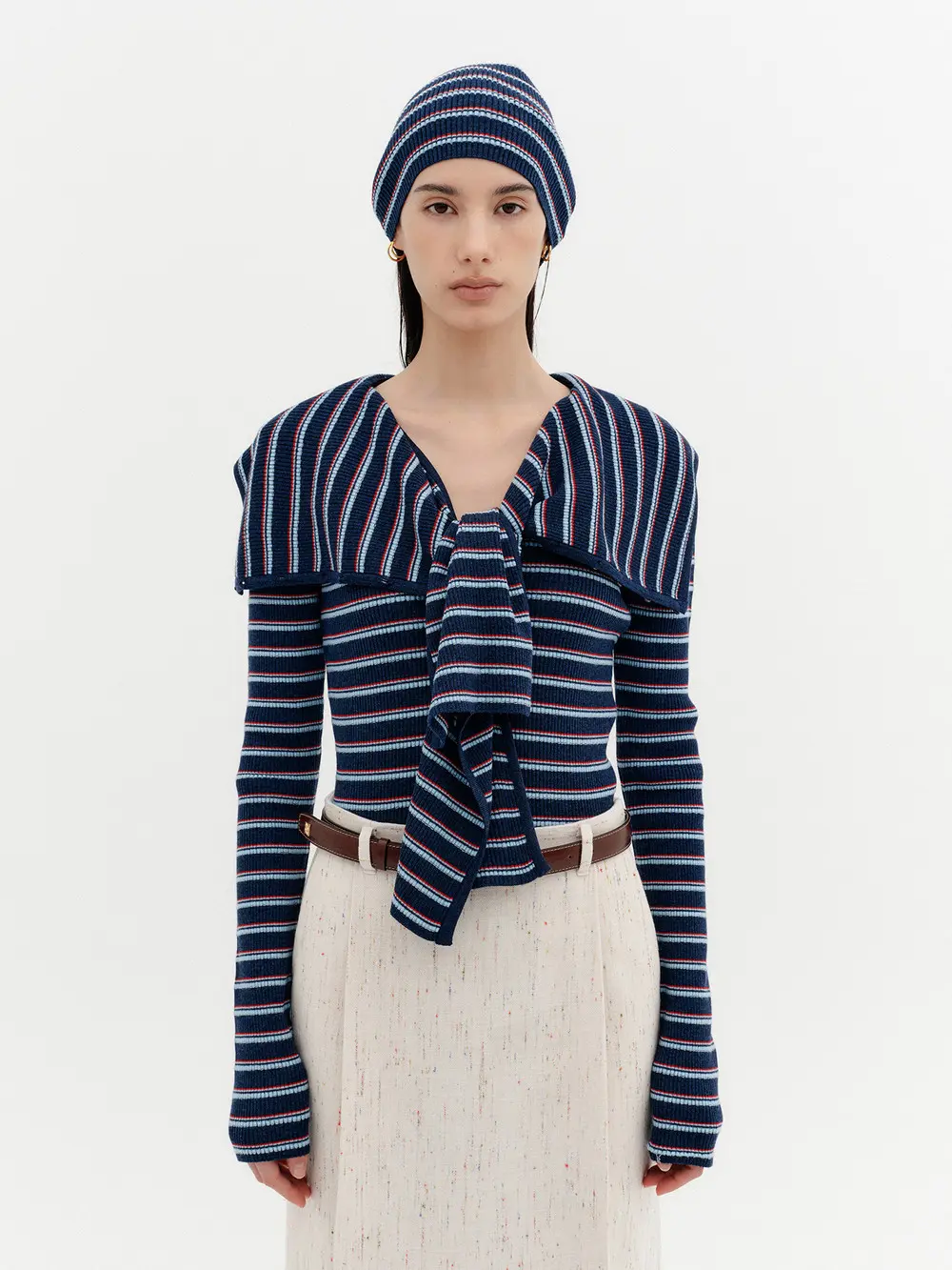 Multi Way Button Cardigan - Navy