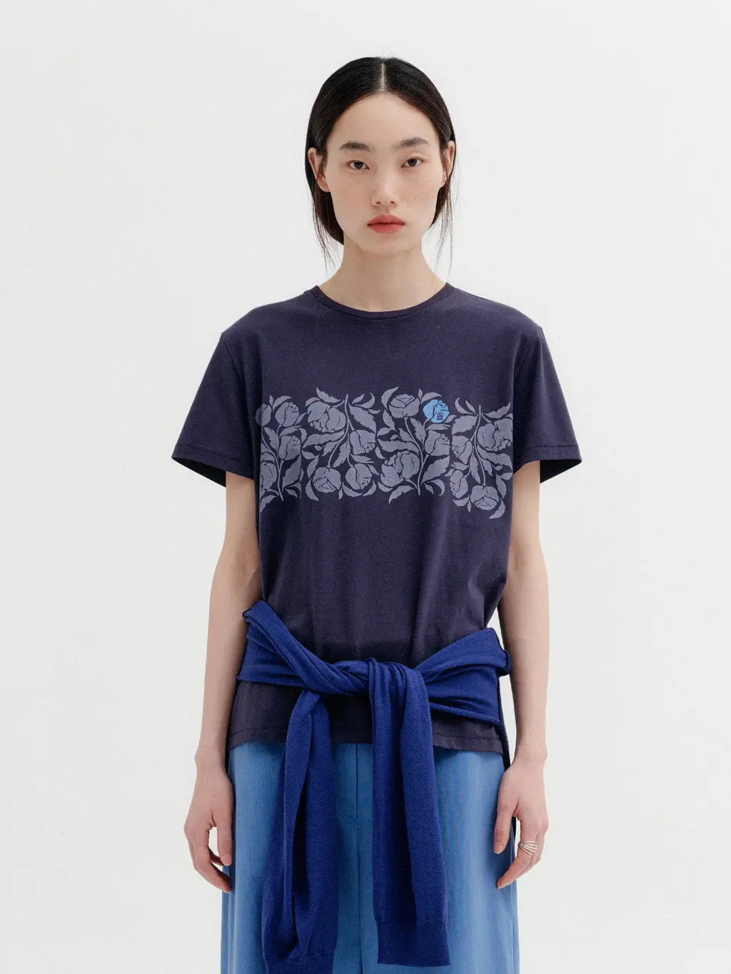 Rose Point T-Shirt - Navy