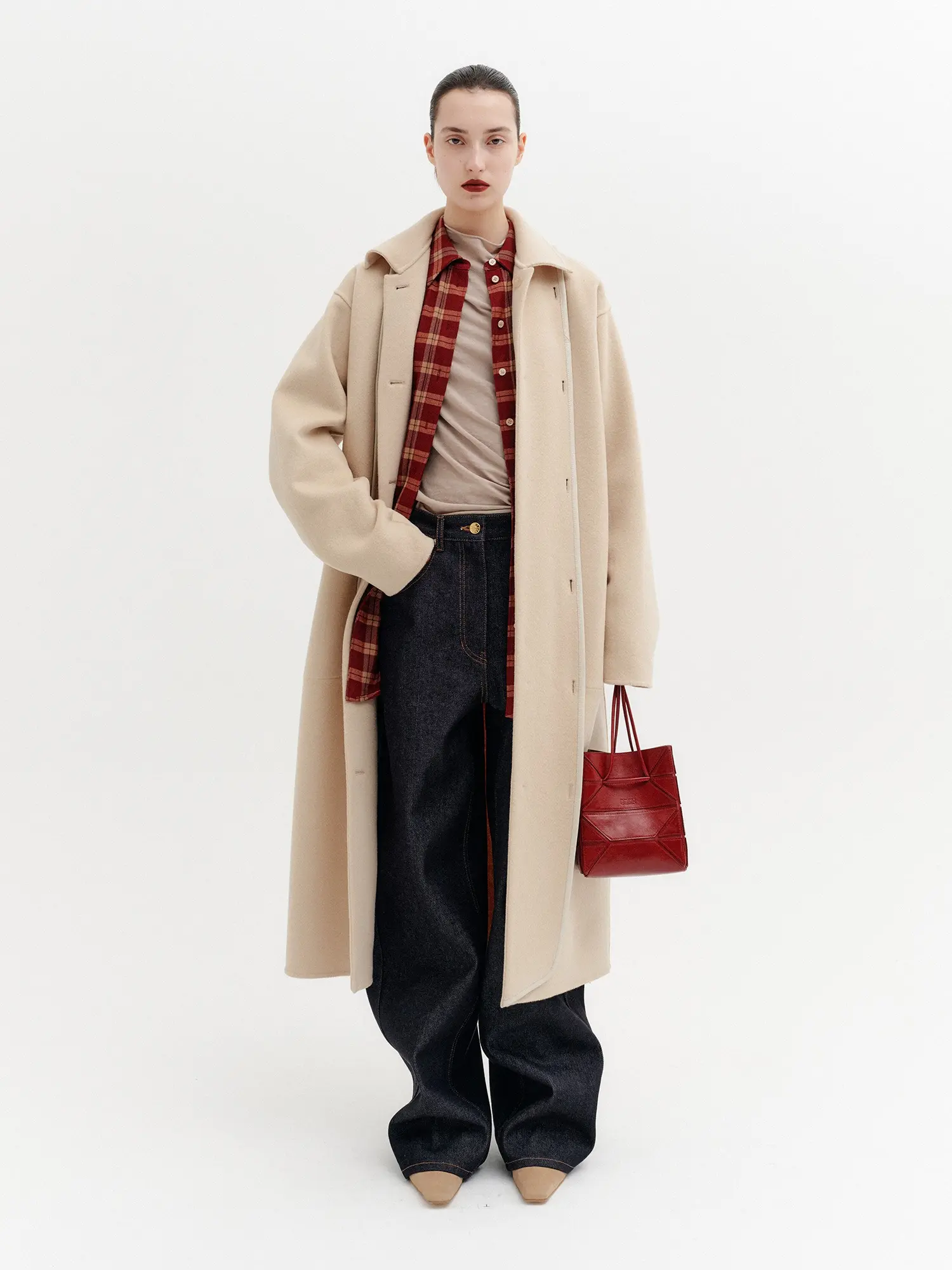 Dual Layer Transform Coat - Beige