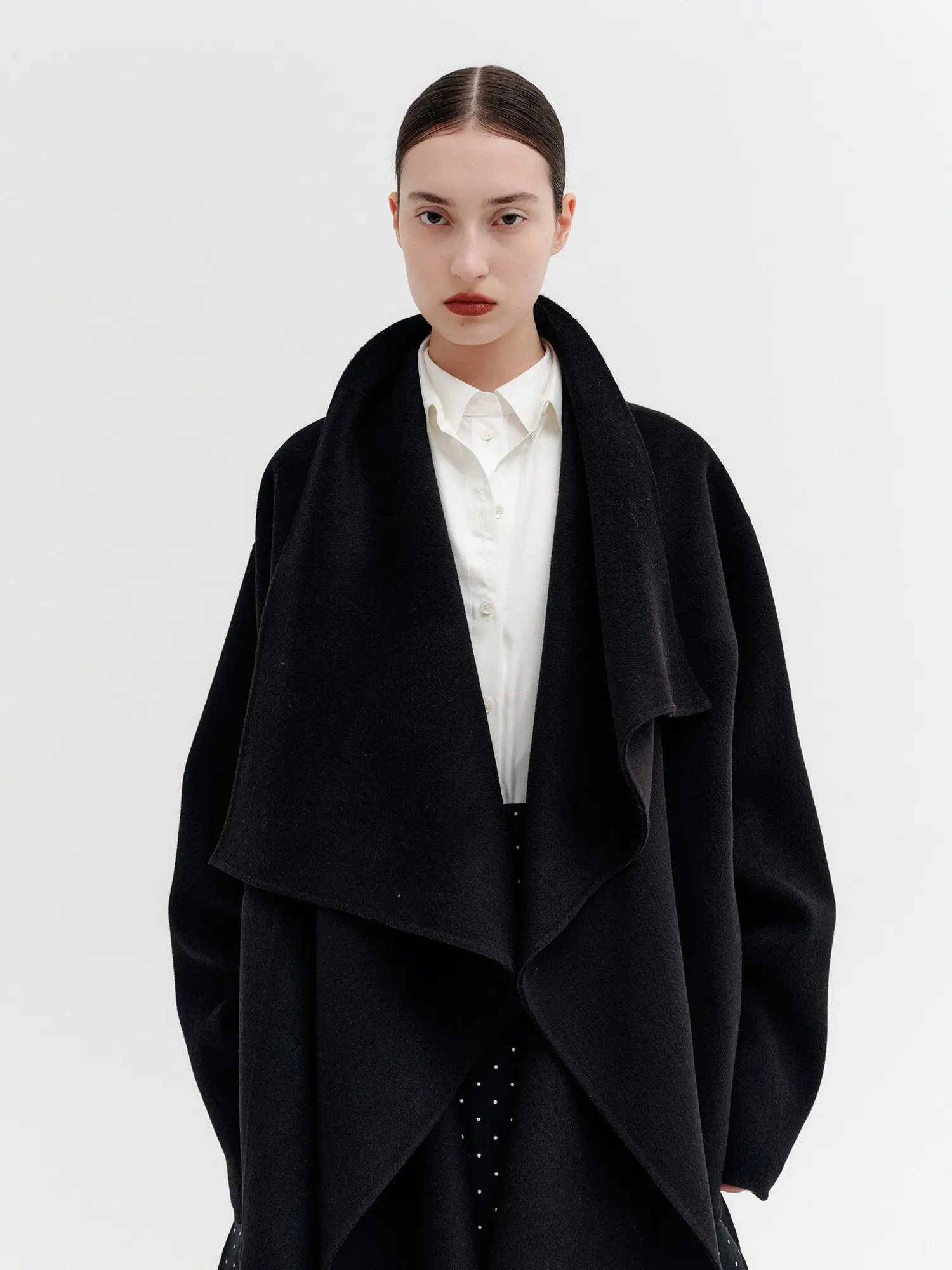 Handmade Flow Draping Jacket - Black