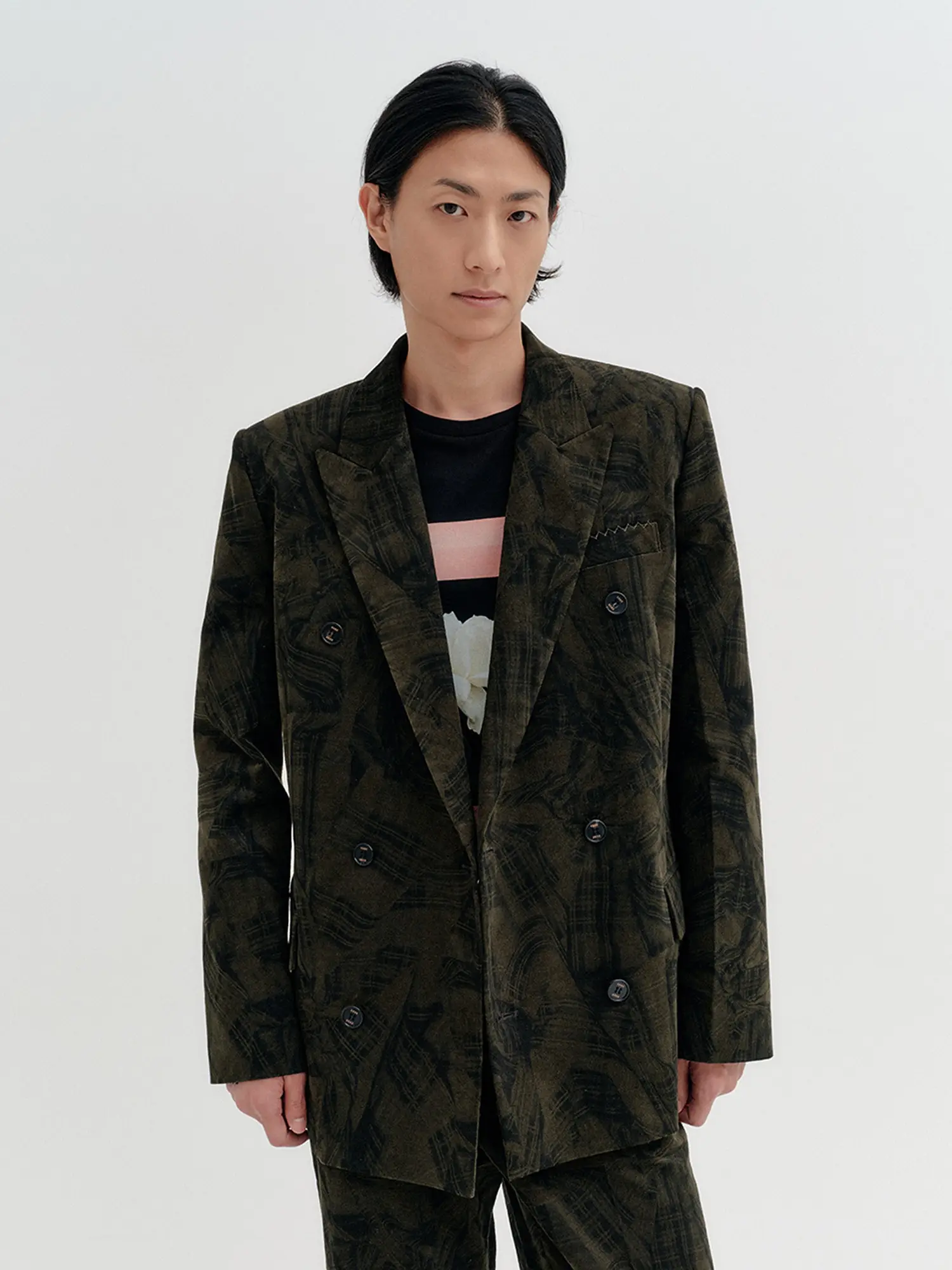 Double Breasted Jacket - Khaki