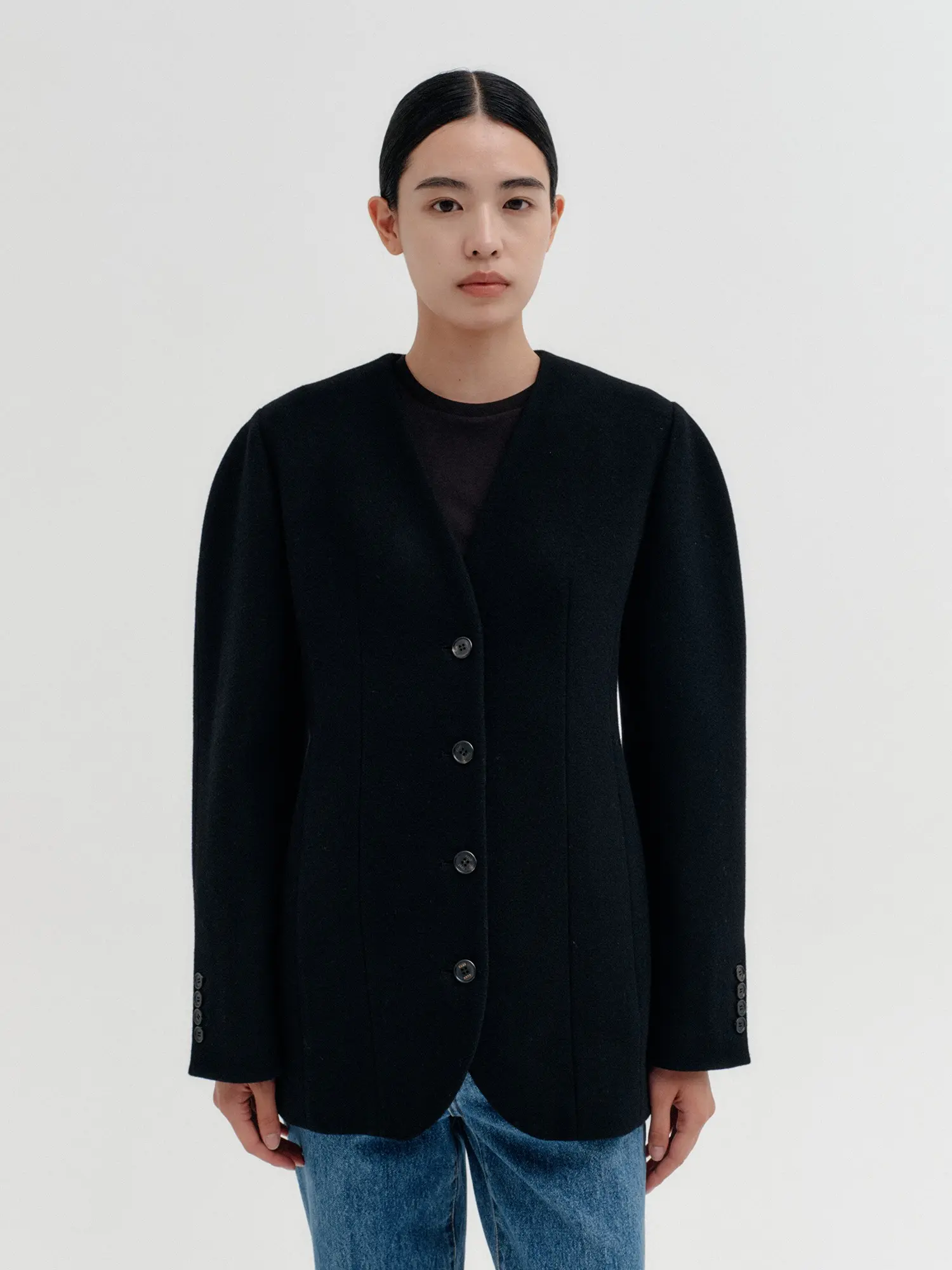 Handmade Hourglass Jacket - Black