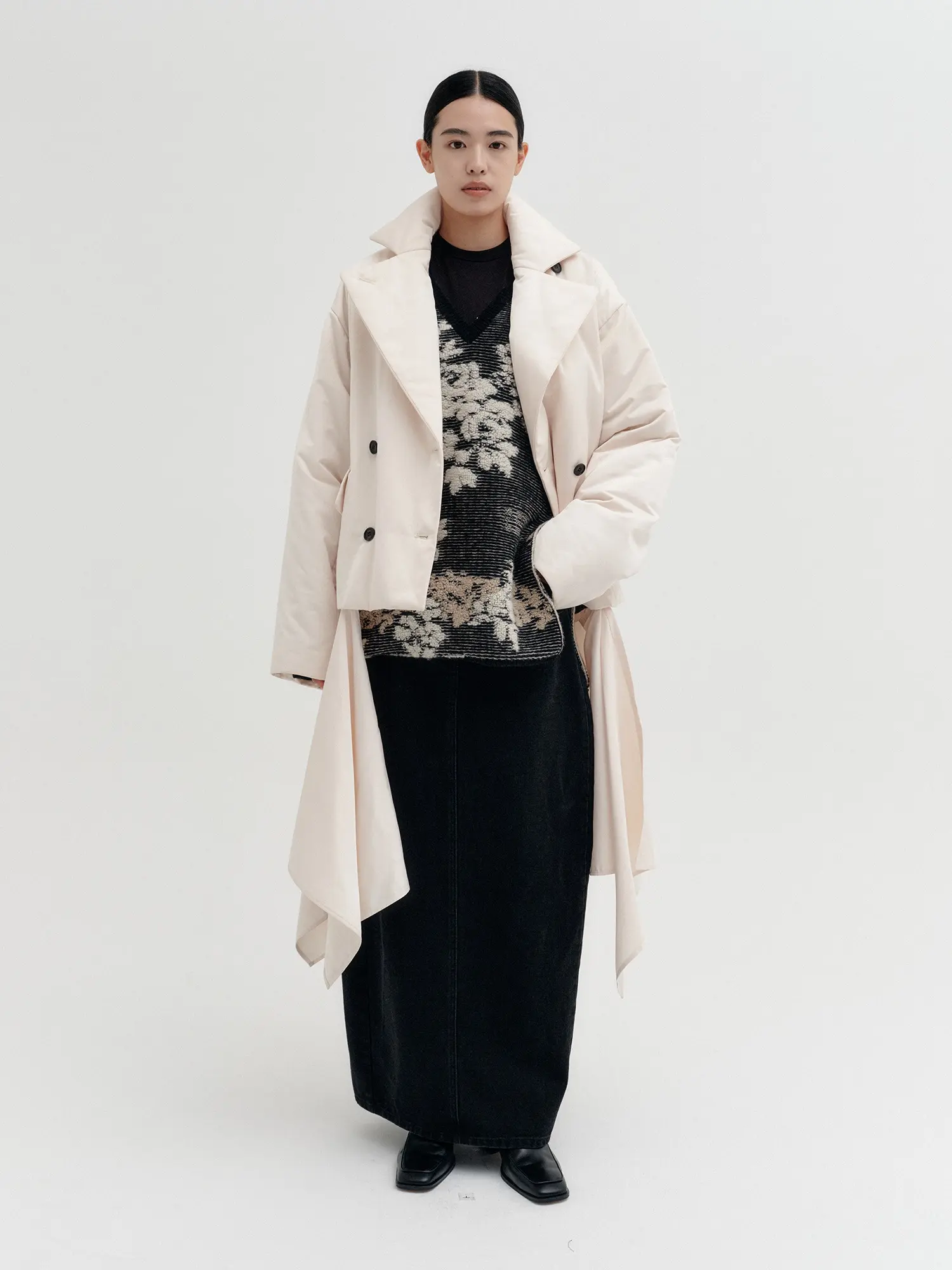 Transformable Layer Coat - Cream