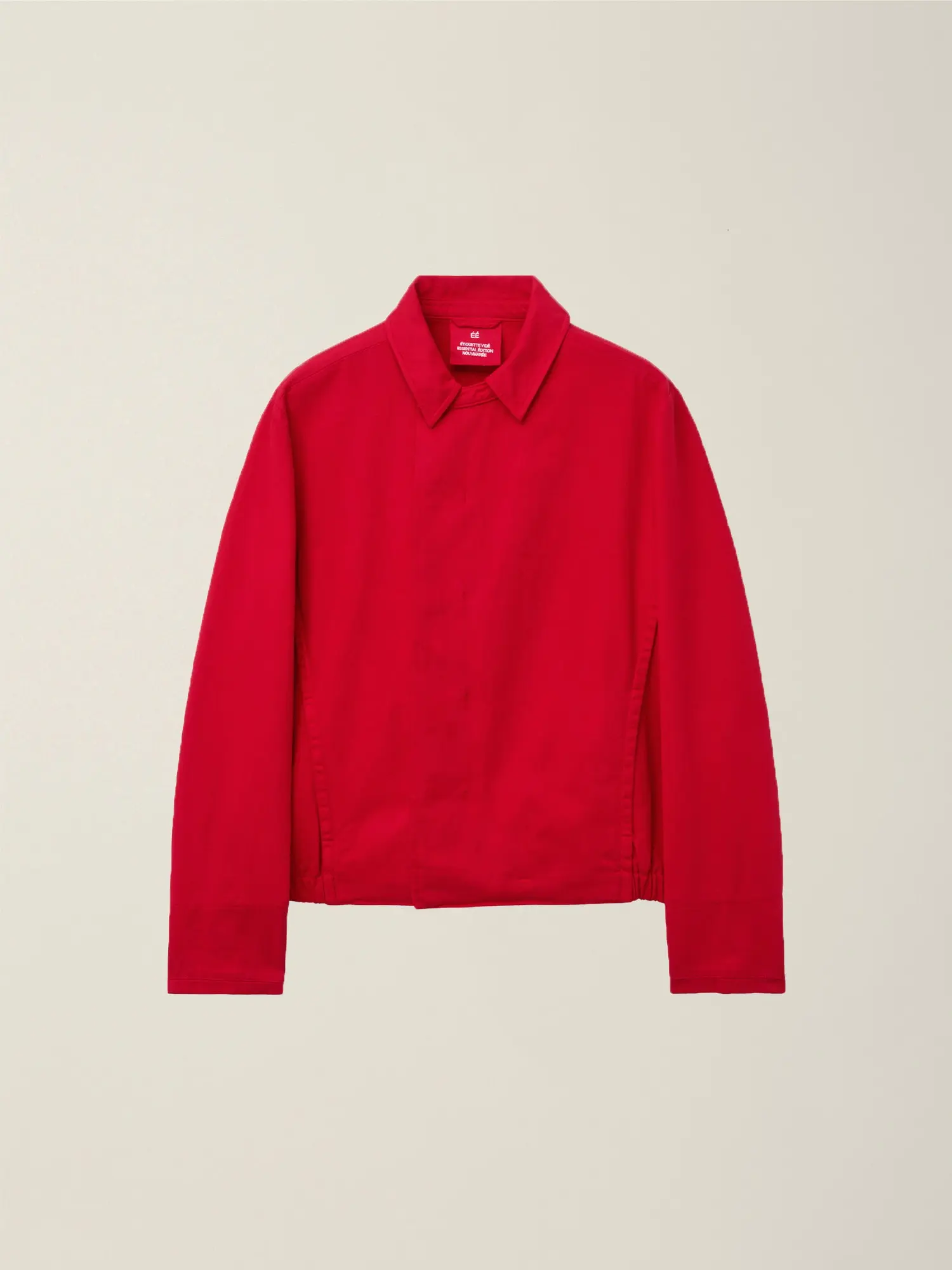 Garment Dyed Offset Closure Blouson (Red)