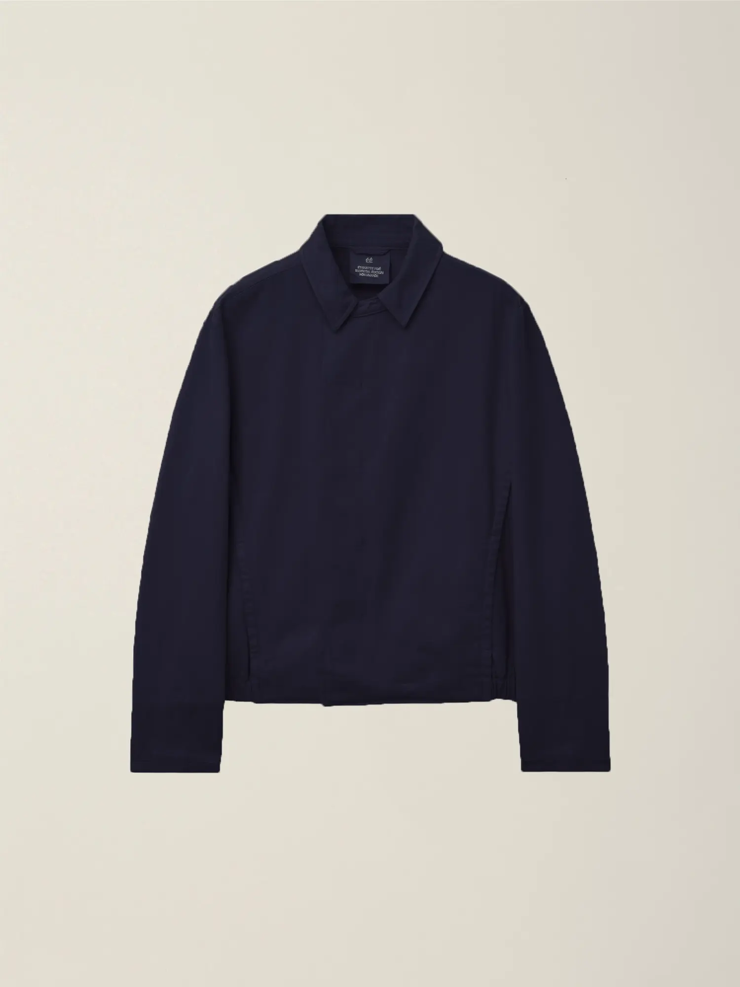 Garment Dyed Offset Closure Blouson (Purple Navy)