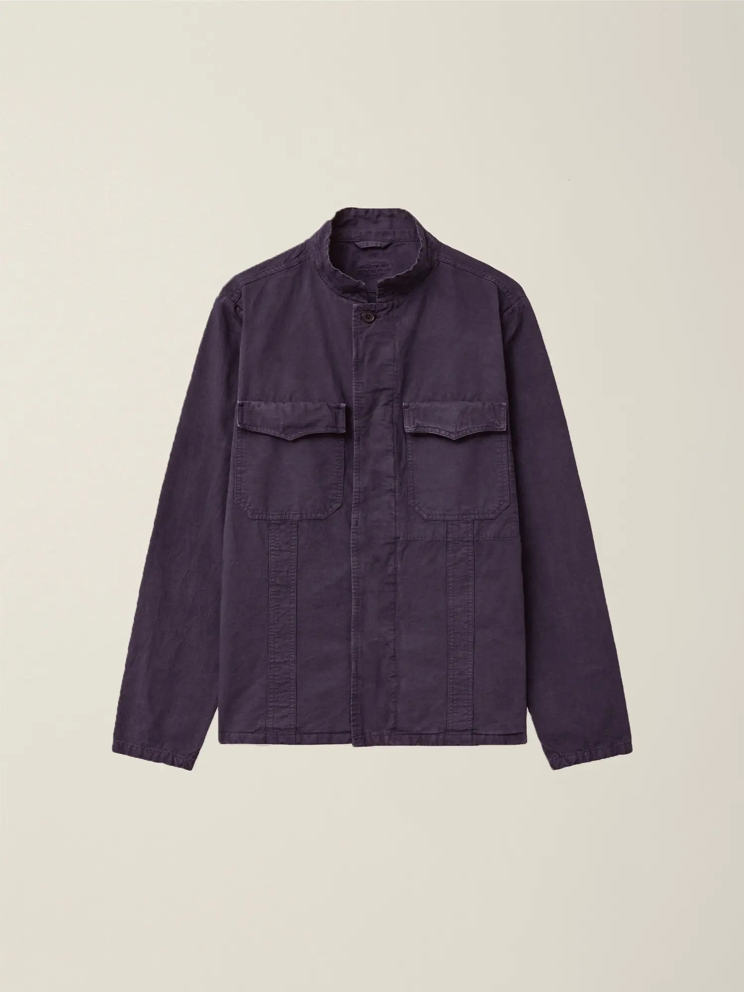 Garment Dyed Military Shirt Jacket (Wine)