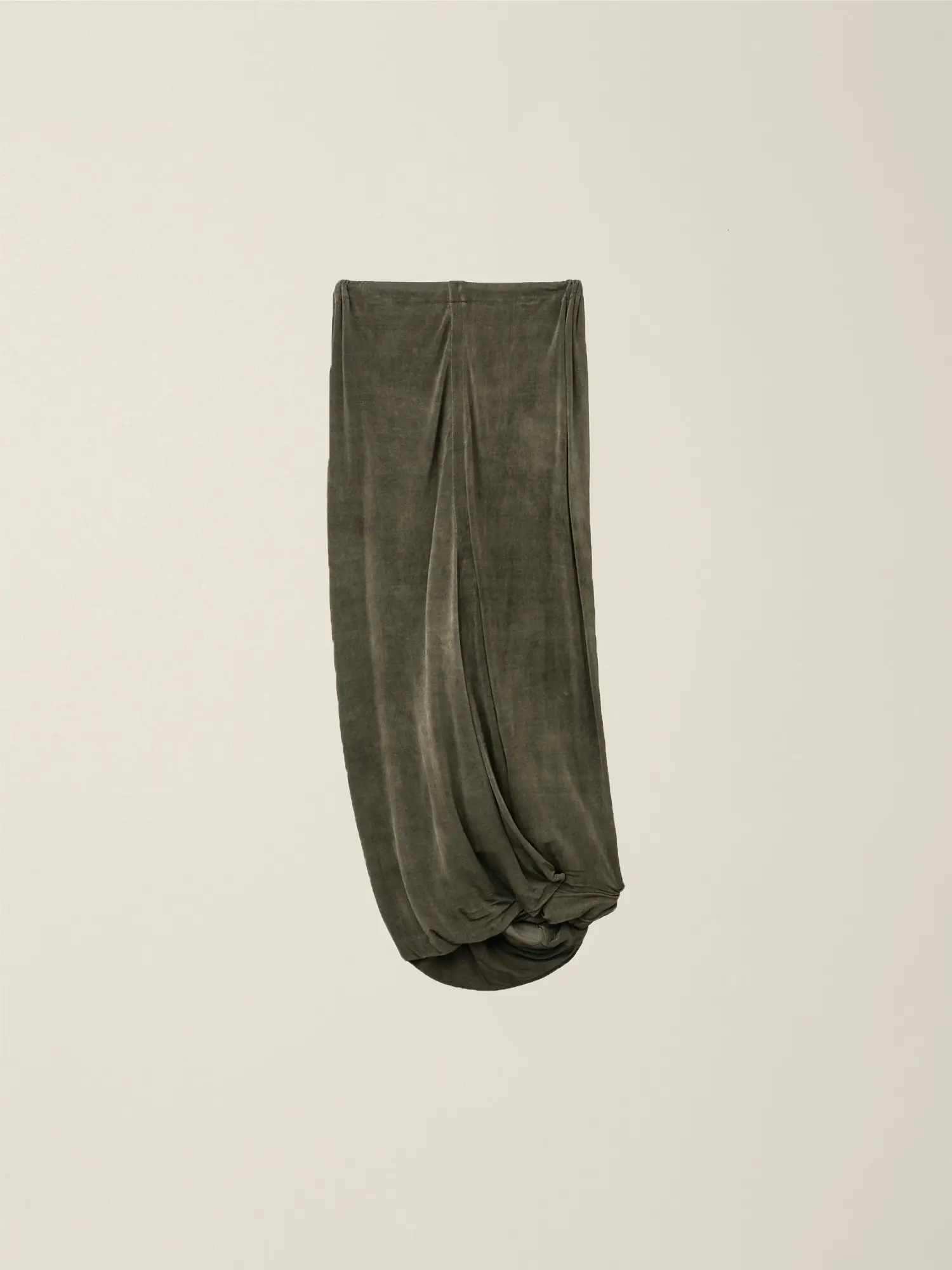 Women's Twisted Long Skirt (Camel)