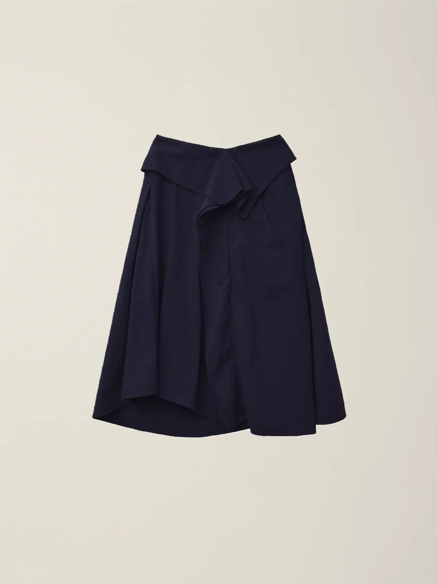 Women's Ruffle Long Skirt (Purple Navy)