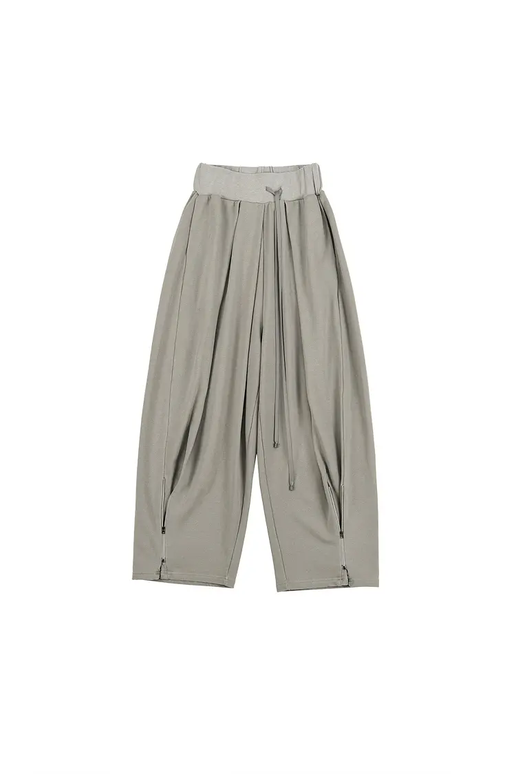 GDeL Pigment Zipper Detail Pants (Light Grey)