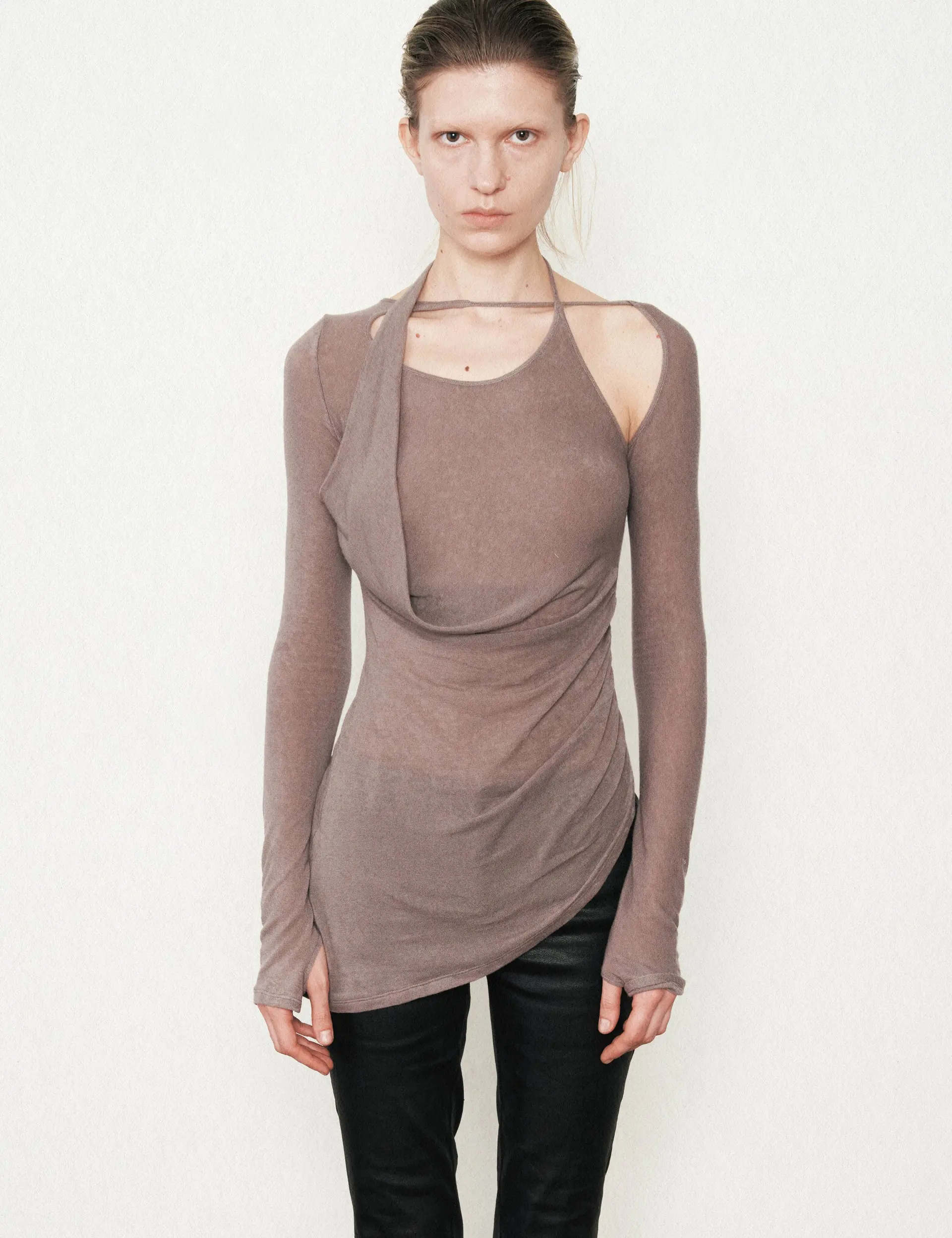 Cutout Dress (Beige)