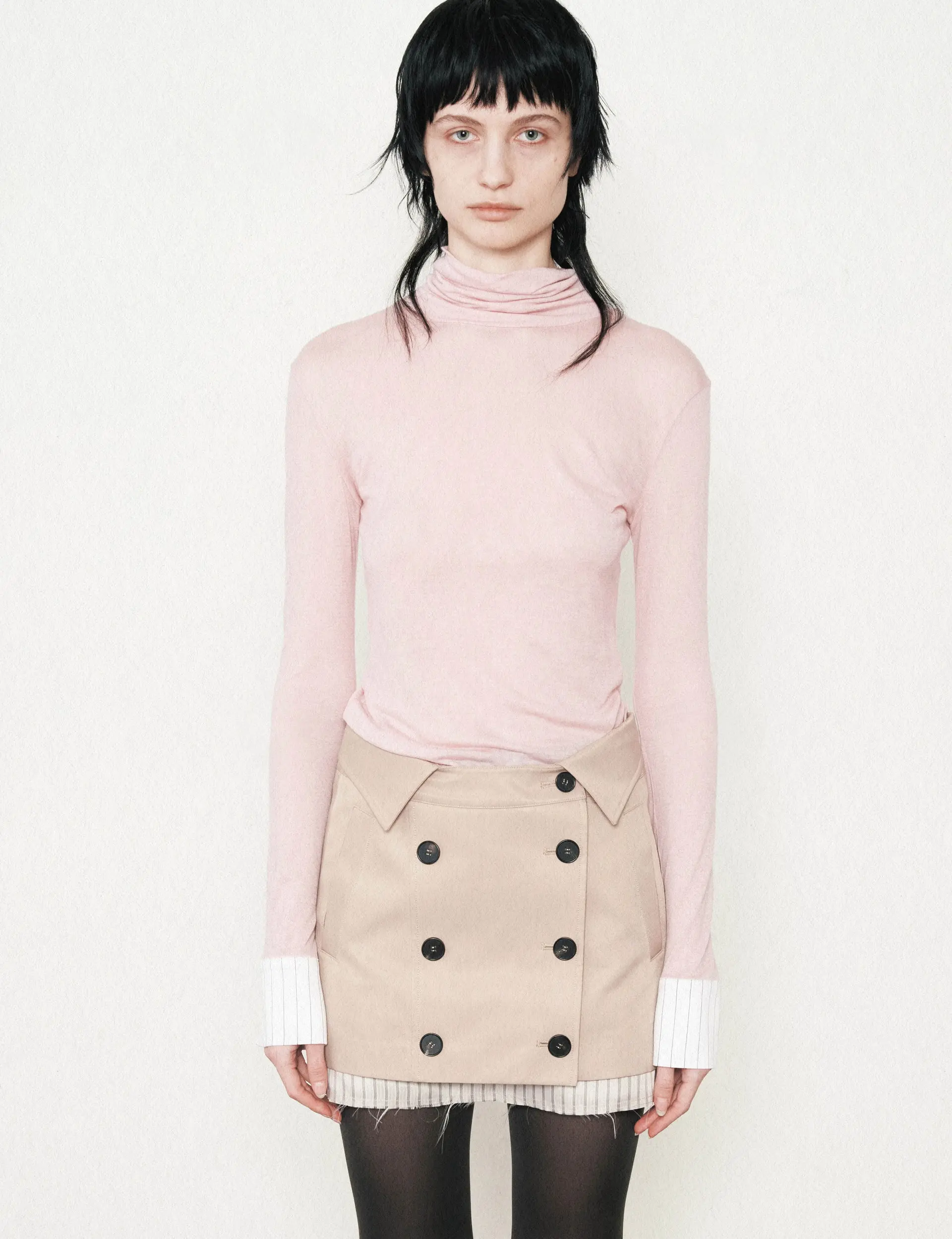 Cuffs Turtleneck (Pink)