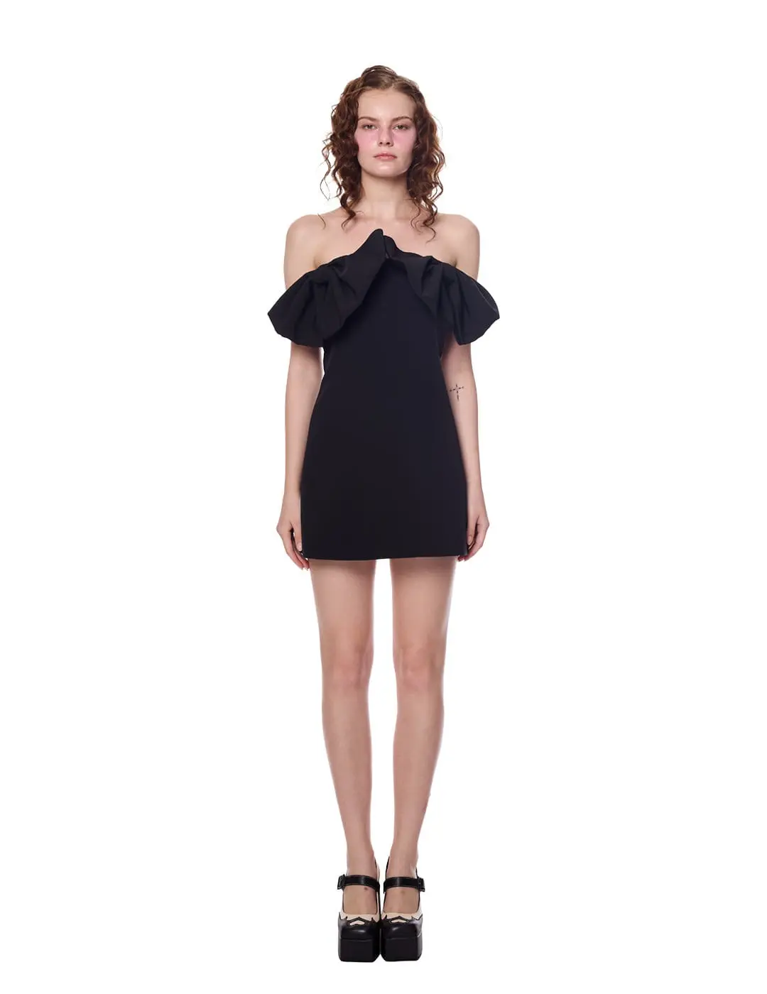 Big Ruffle Tube Top Onepiece