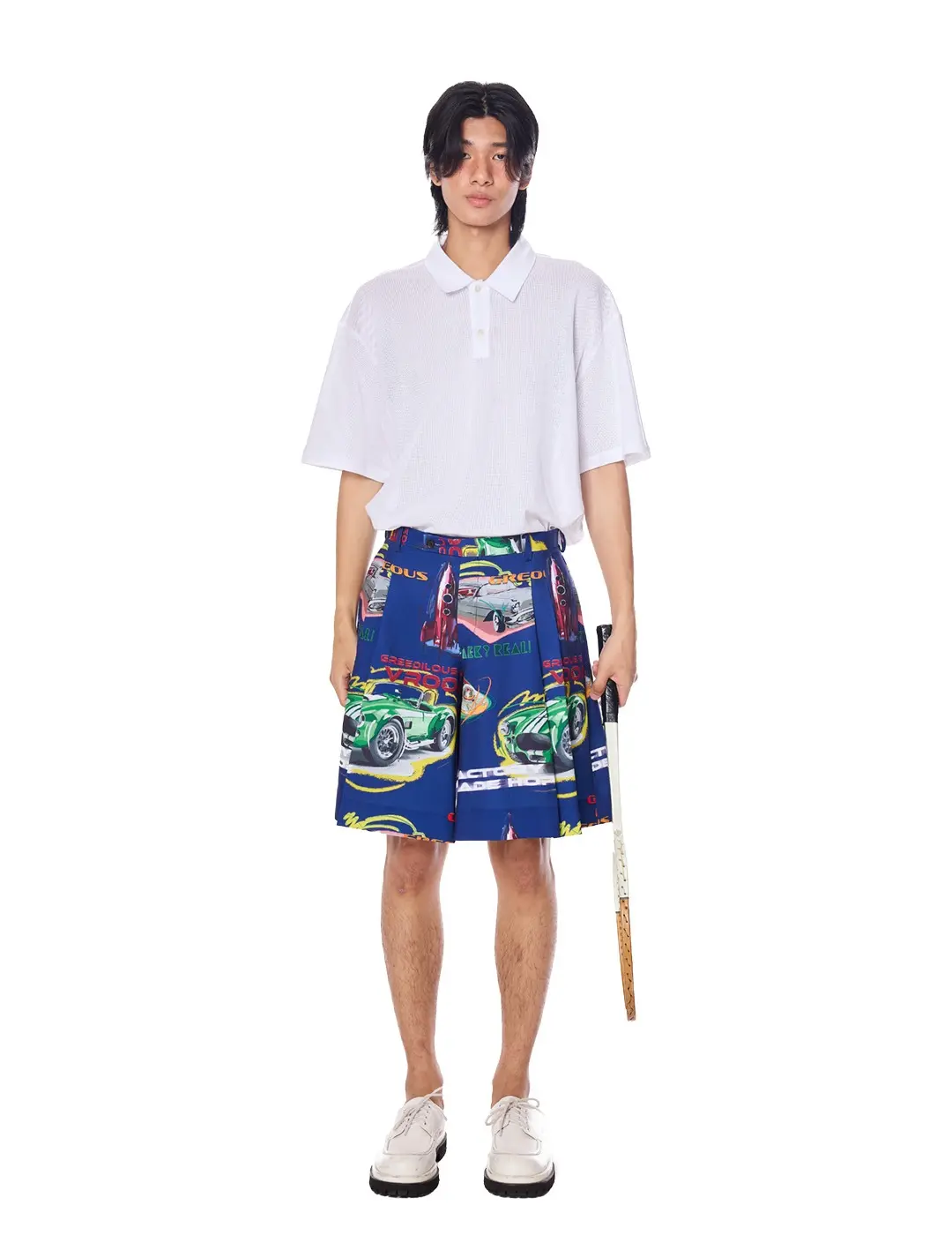 Racing Club Pleated Shorts