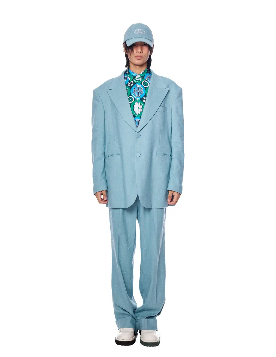 Sky Twill One Pleats Pants