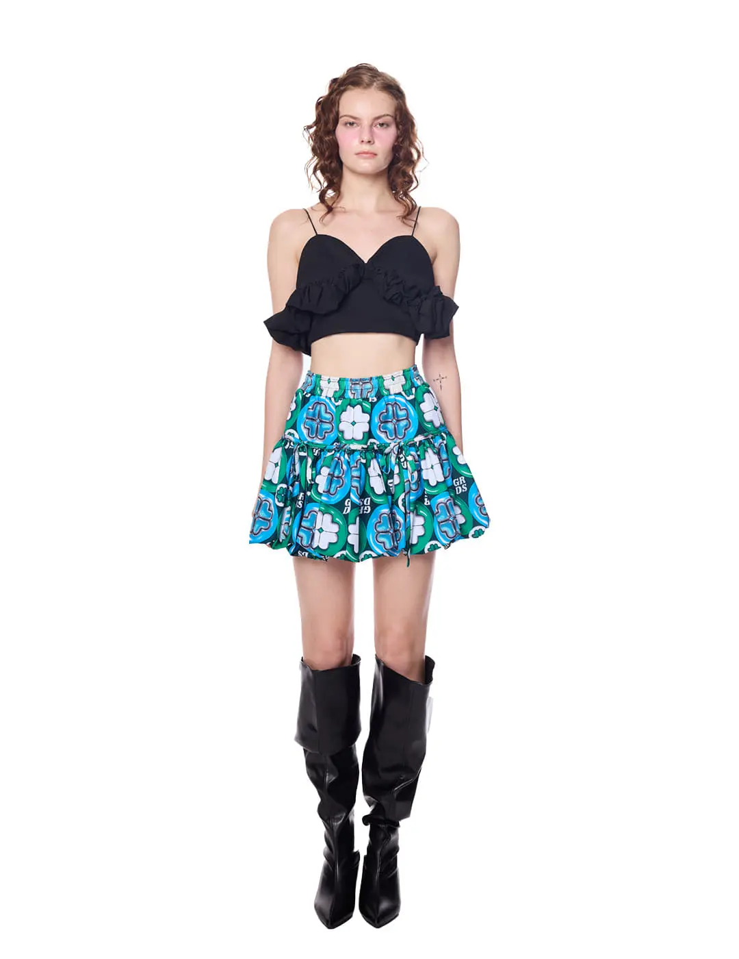 Signature Floral Frill Skirt