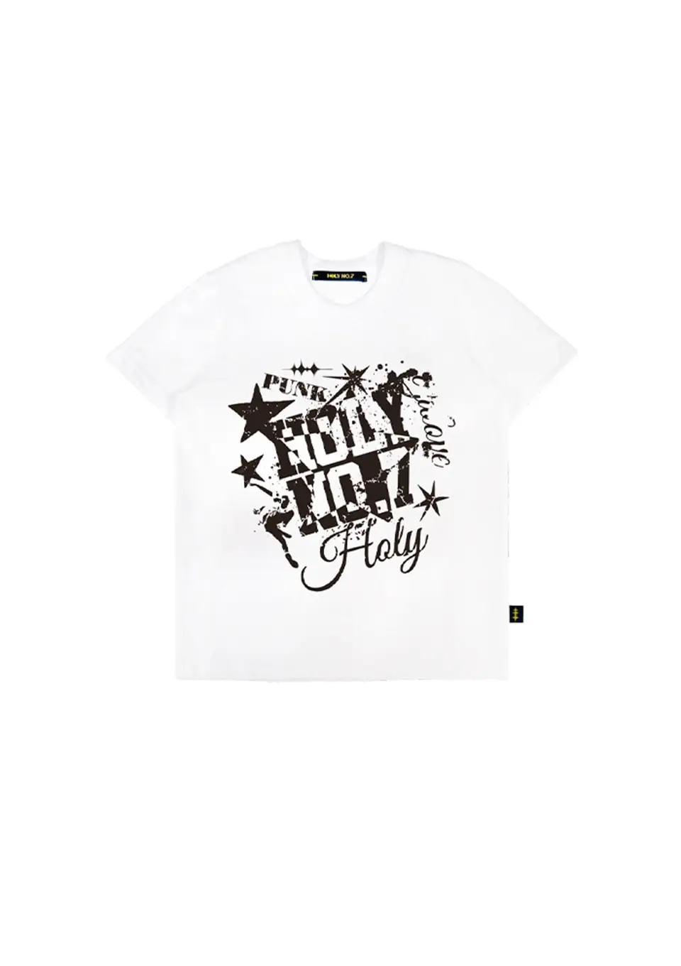 [Women] Dynamic Holly Stars Graphic T-Shirt WHITE