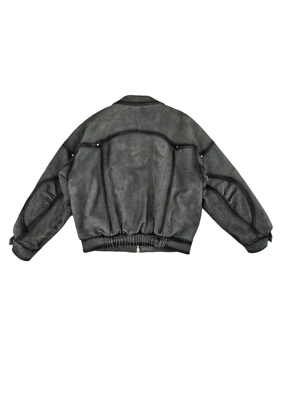 WESTERN LEATHER JACKET_CHARCOAL