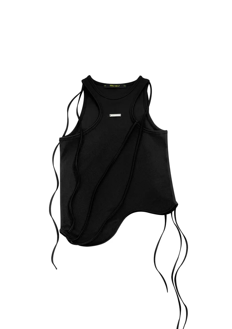 WAVE STRAP SLEEVELESS_BLACK