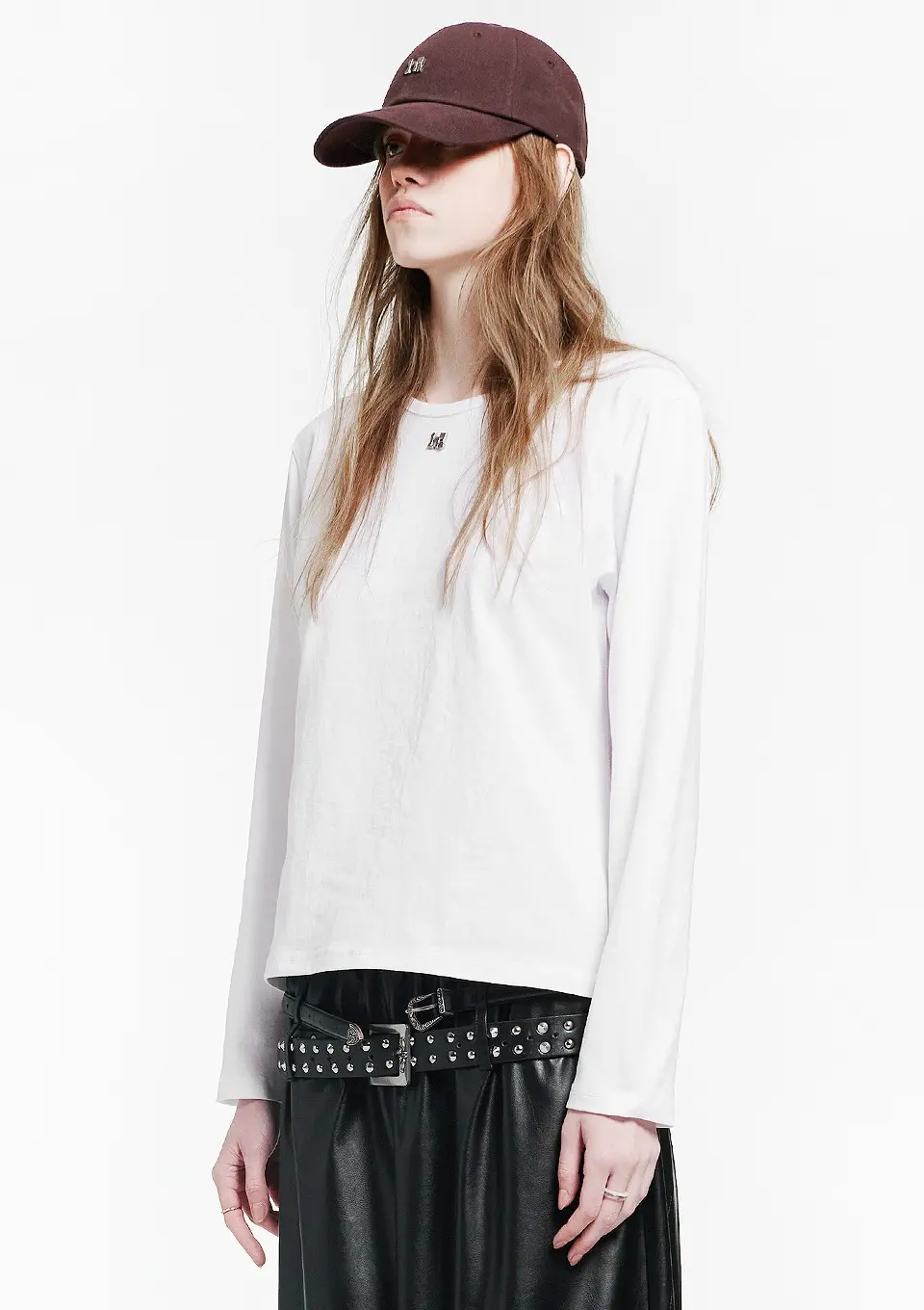 Point Symbol White Long Sleeve