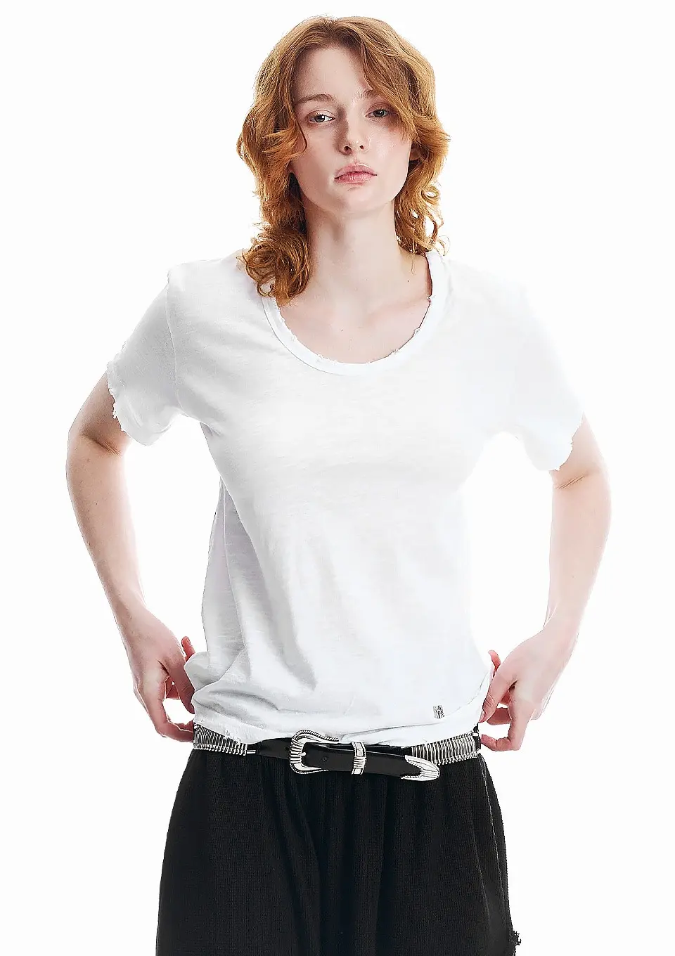 Holy U NECK T-shirt WHITE