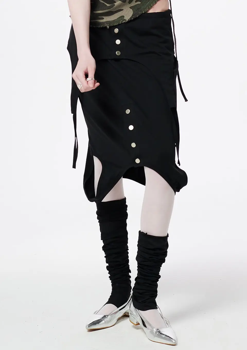 Sleeveless Layered Skirt