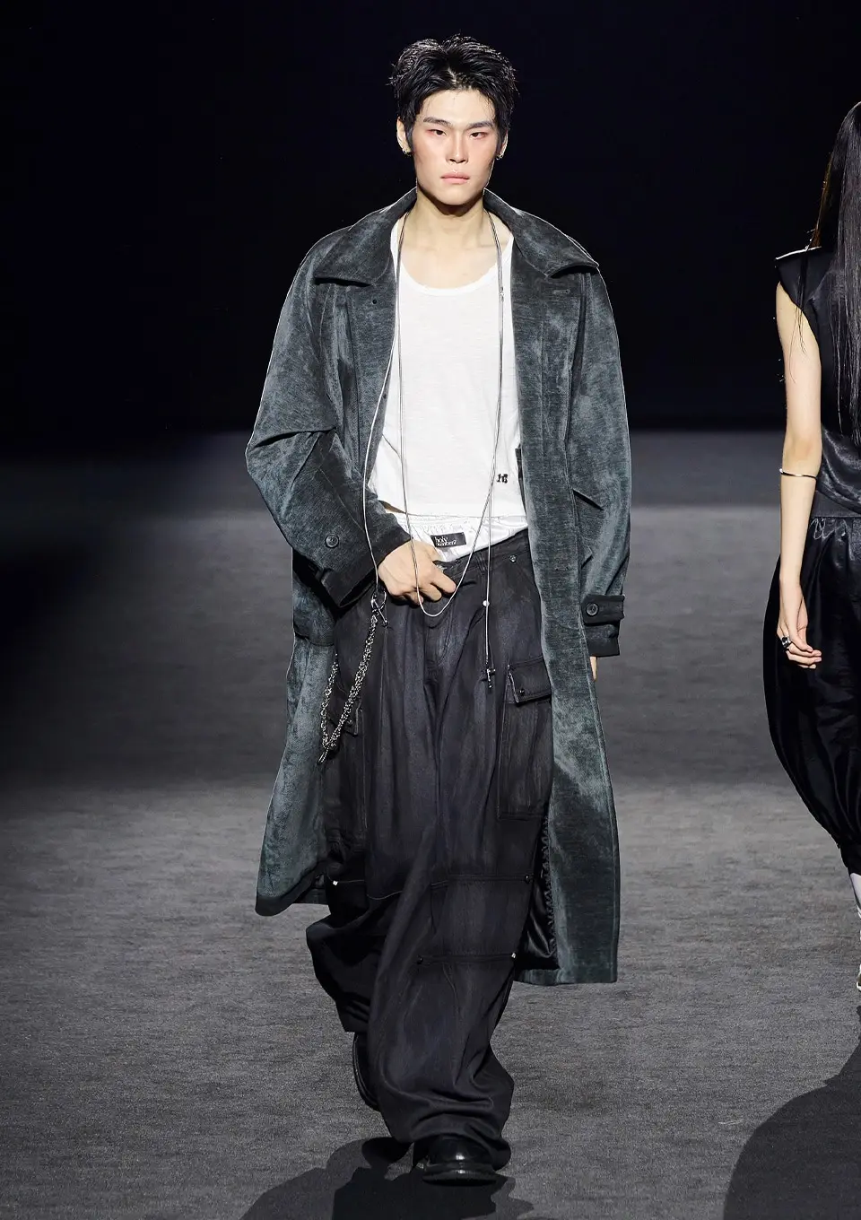 Brush Washed Long Coat