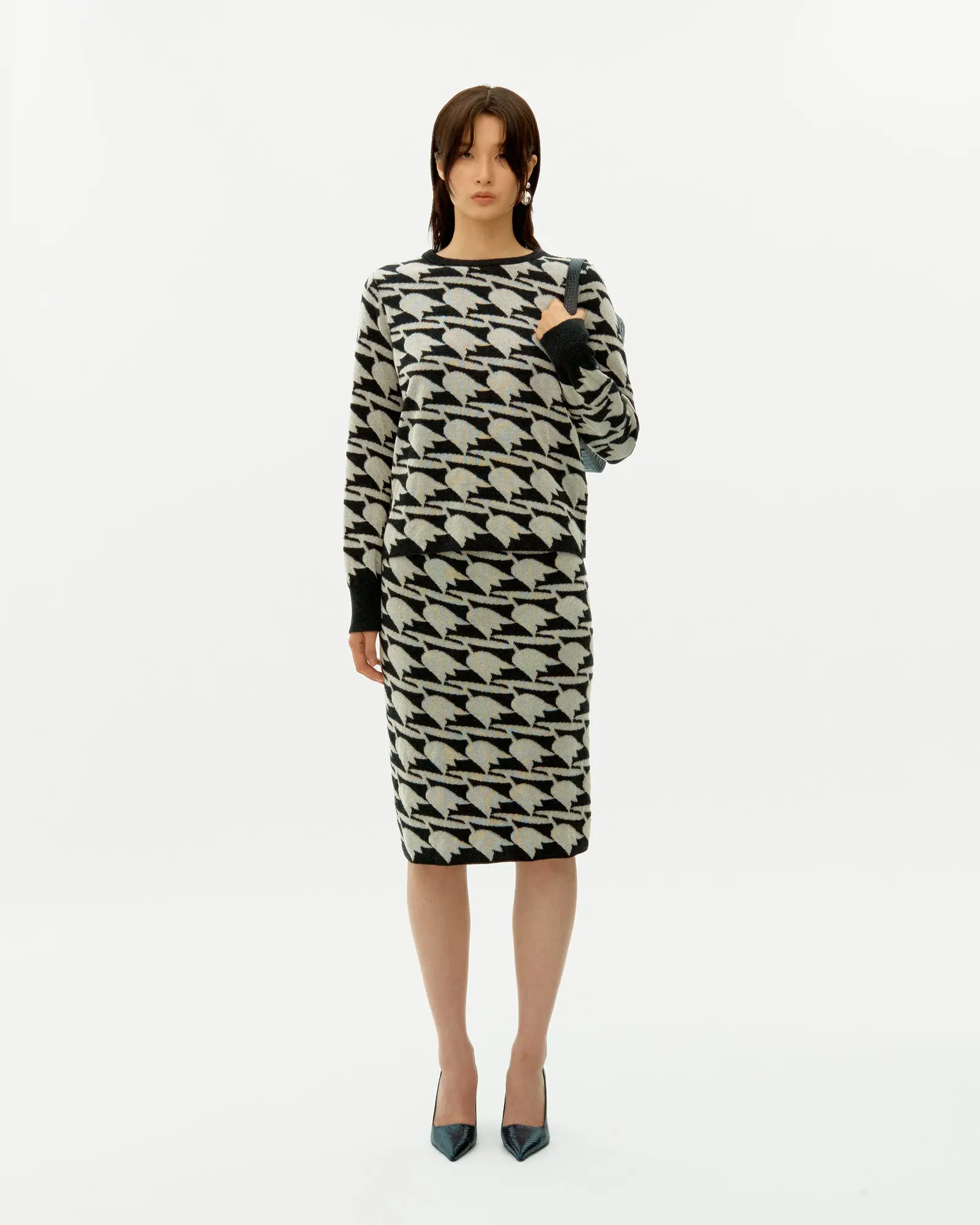 Tulip Jacquard Wool Jumper