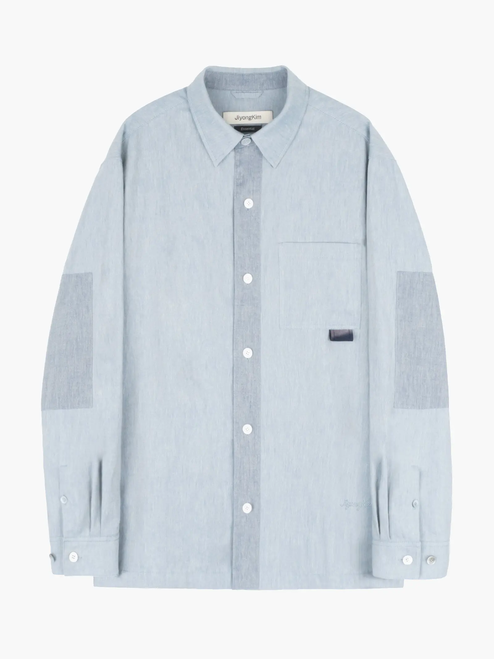 Sun-Bleached Tab Shirt - Blue