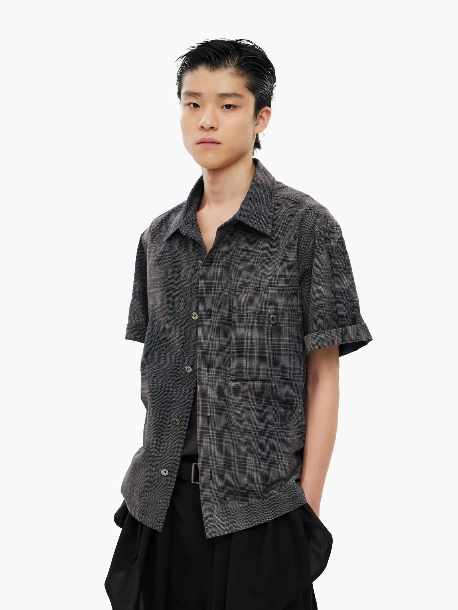 Sun-Bleached Work Shirt - Black