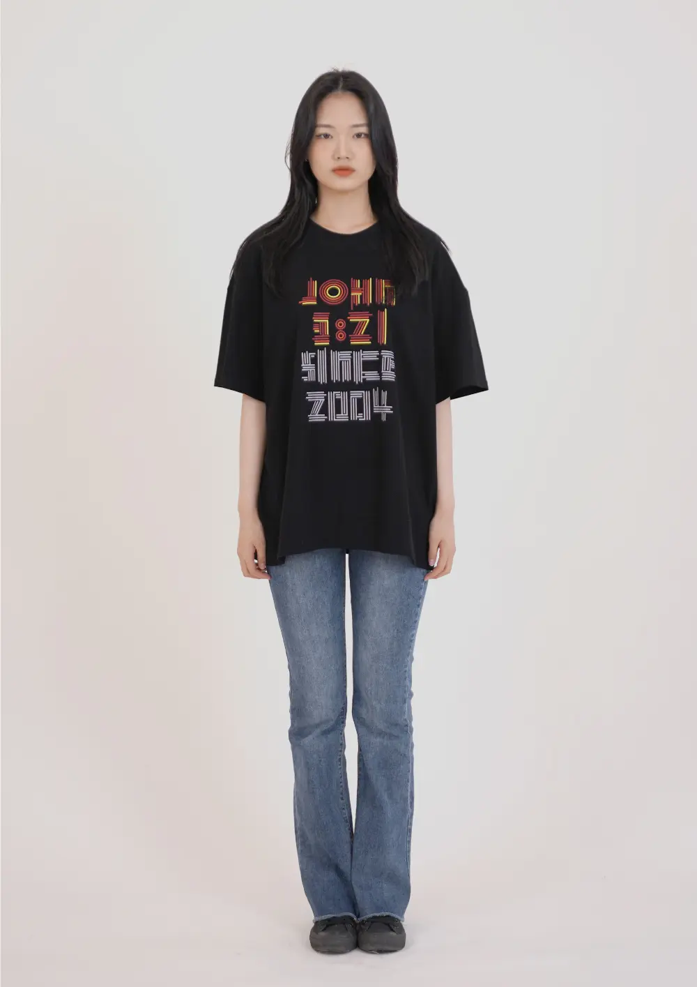 Four-Color Print Short-Sleeve T-Shirt