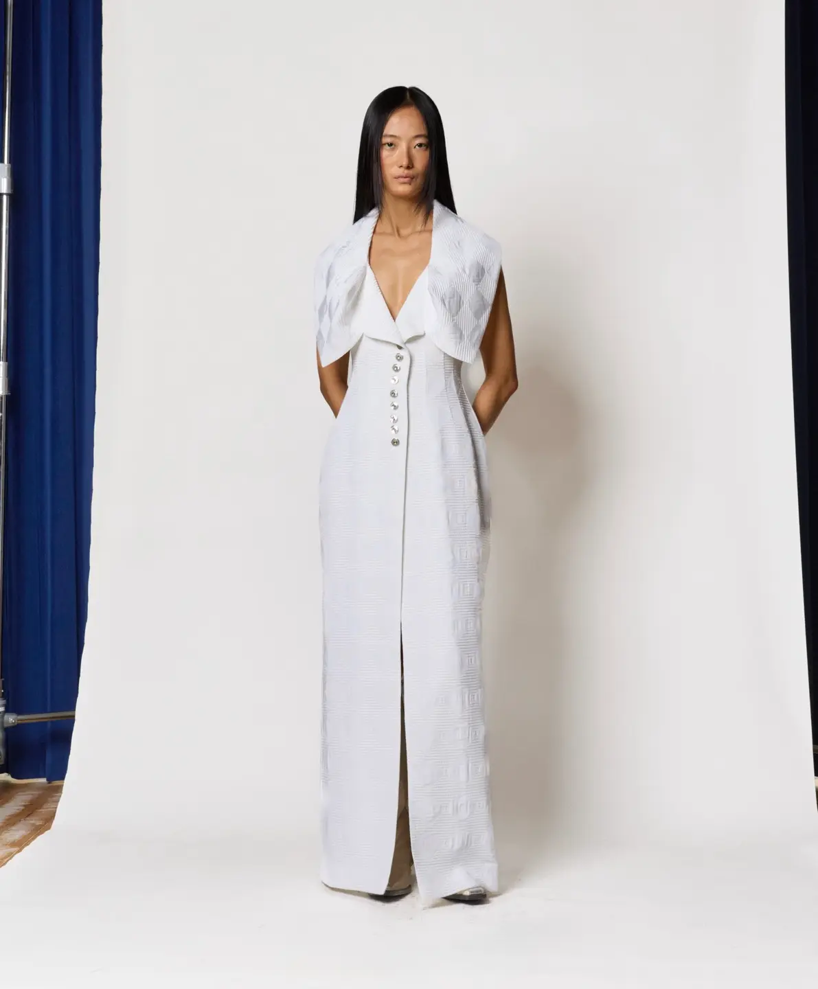 Archive Deadstock Collection (90s) - Kiwa Button-Up Dress