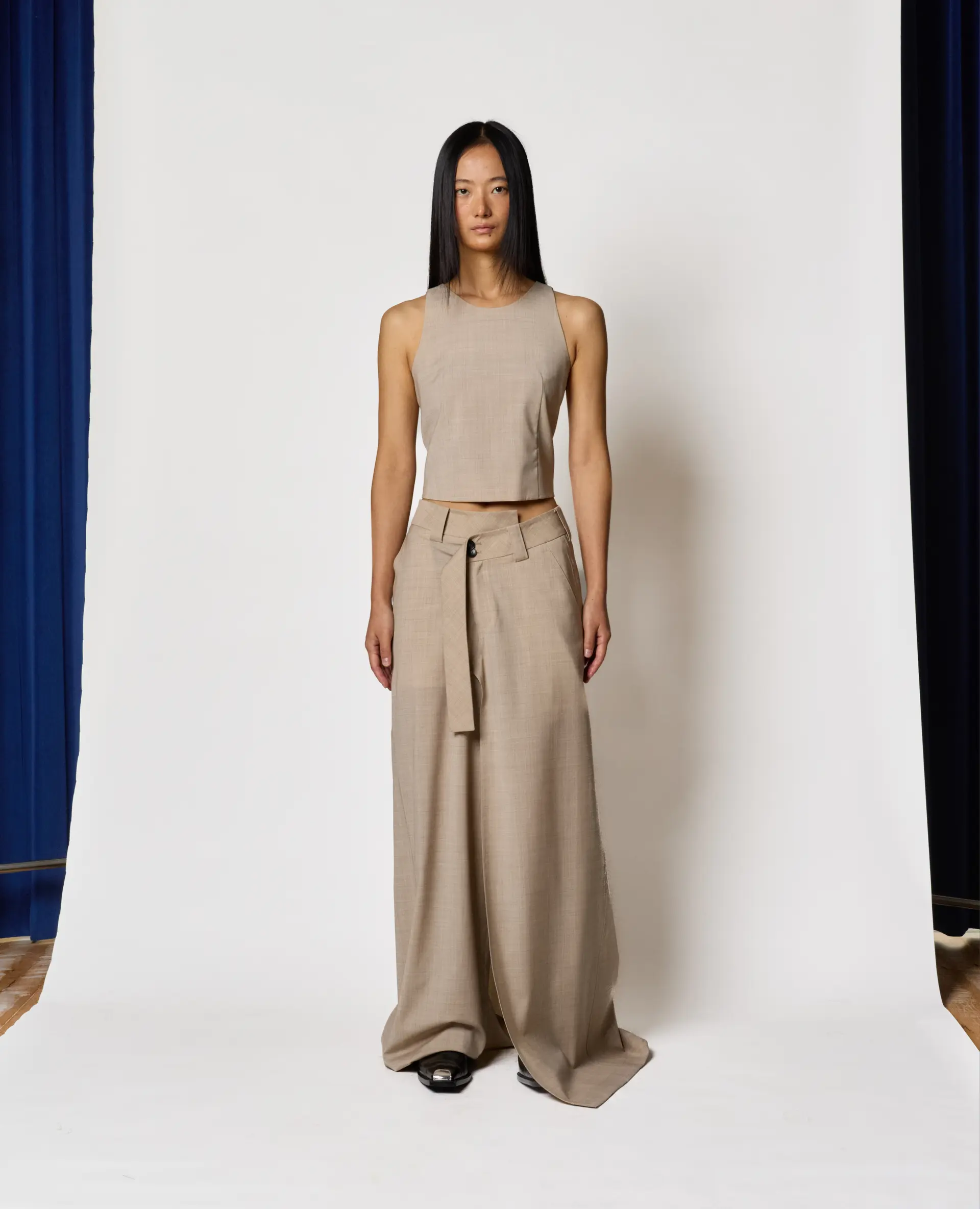 Wrap Skort - Beige