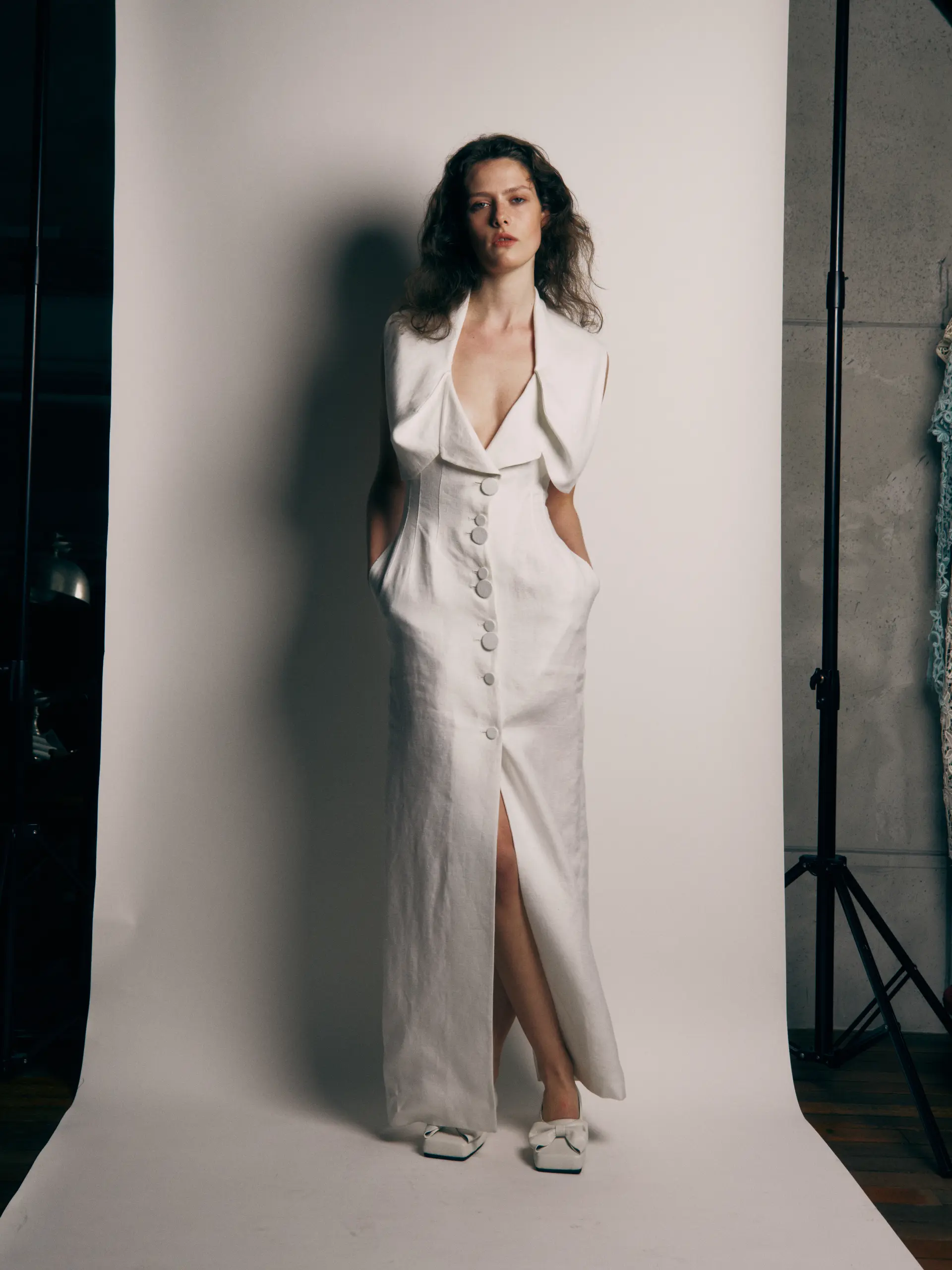 Kiwa Halterneck Dress - White