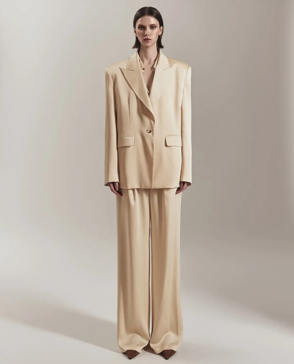 Polyester Tailored Jacket (Yellow)