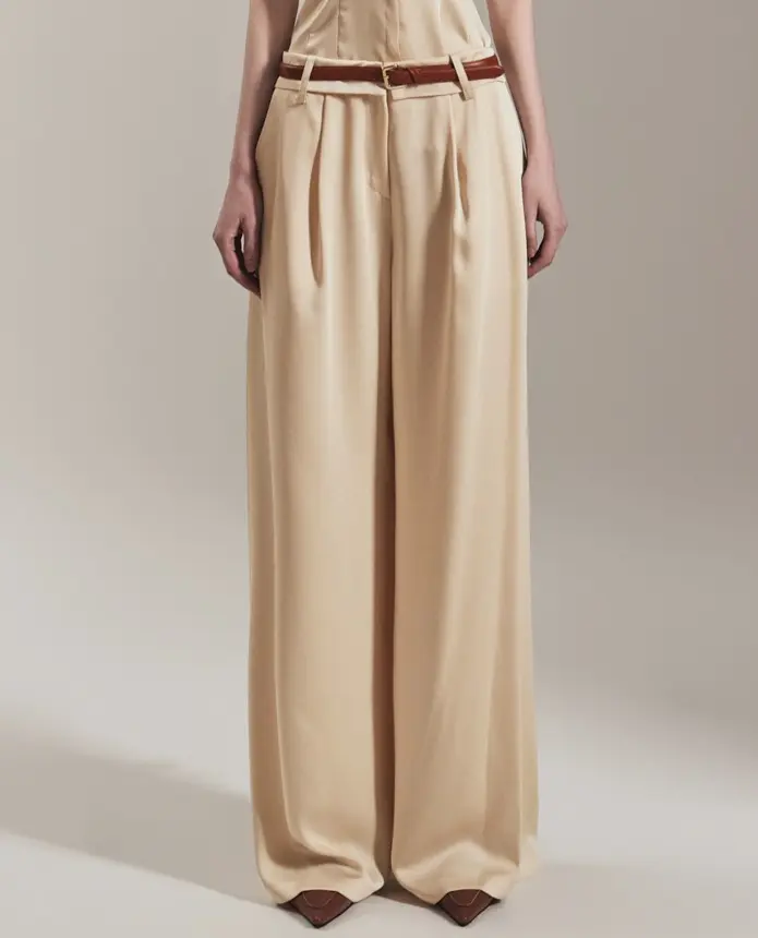 Polyester Trousers (Yellow)