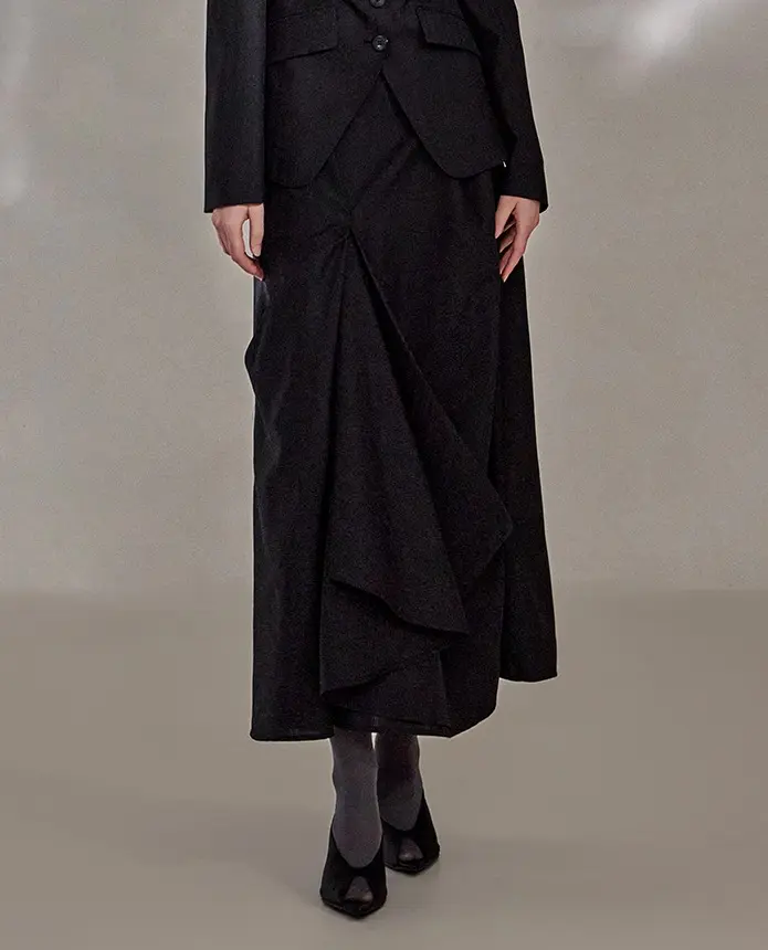 Wool-Polyester Skirt